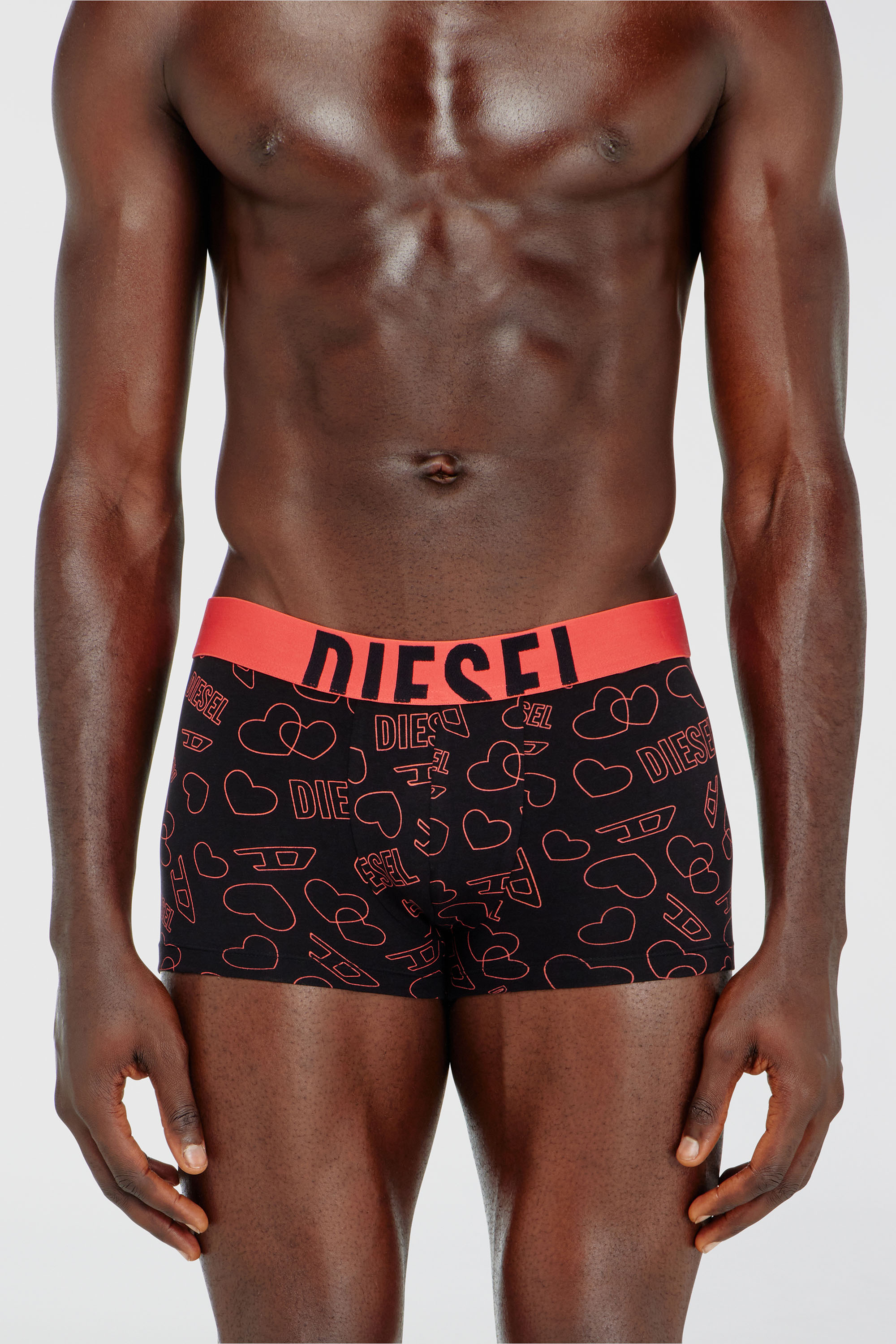 Diesel - DAMIEN-GFT-3PACK, Set da tre boxer lunghi con stampa cuore Uomo in Multicolor - 2