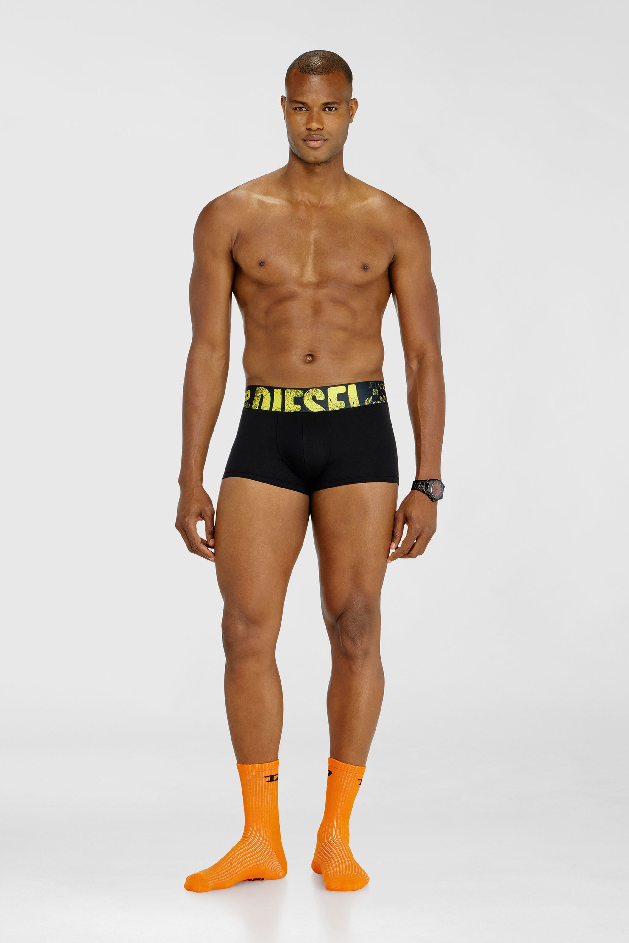 Diesel - UMBX-DAMIENTHREEPACK-5.5EL, Set da tre boxer stretch con logo multicolore Uomo in Multicolor - 2