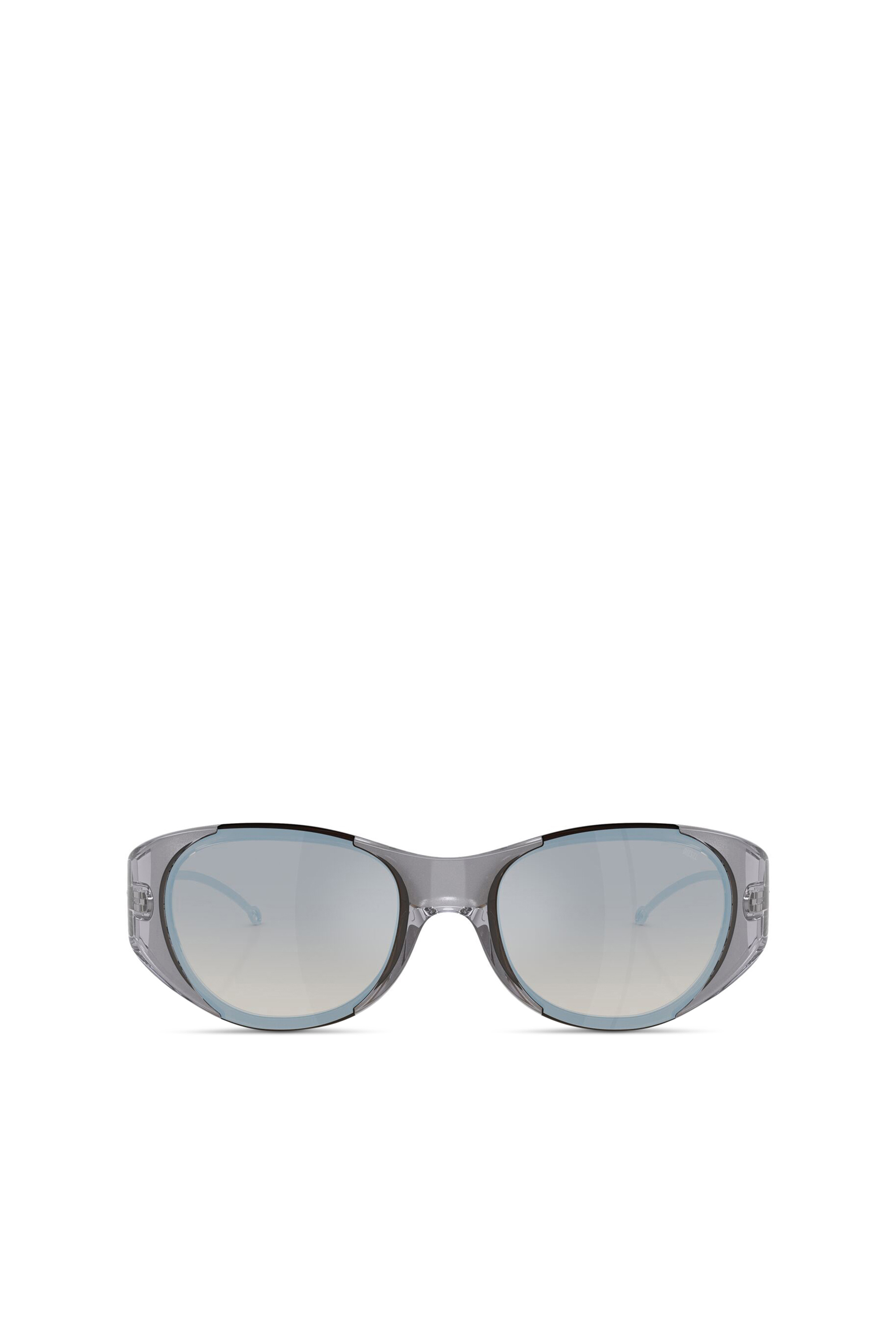 Diesel - 0DL3003, Unisex's Iconic oval sunglasses in Light Grey - 1