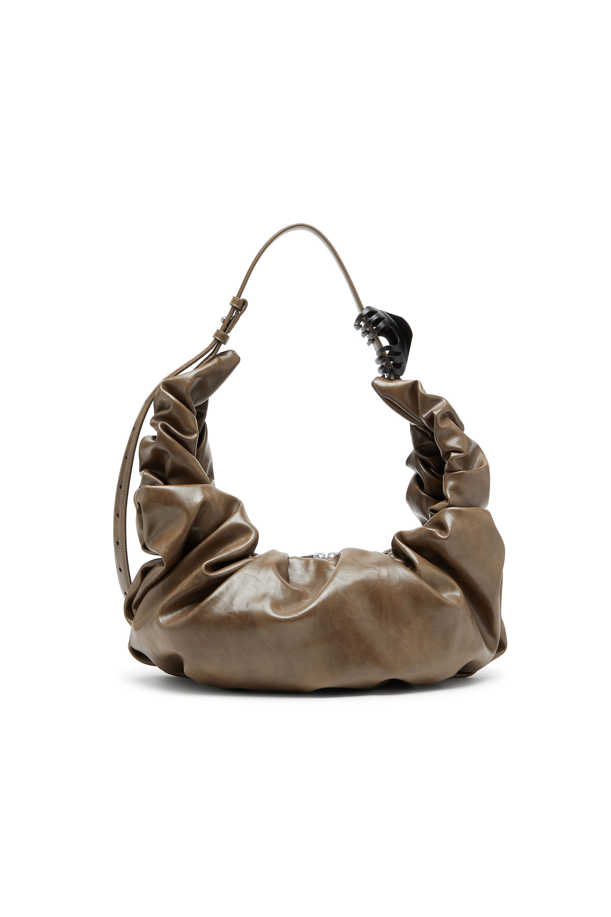 Diesel - GRAB-D HOBO L, Grab-D L-Borsa hobo grande in PU lucido scrunched Donna in ToBeDefined - 2