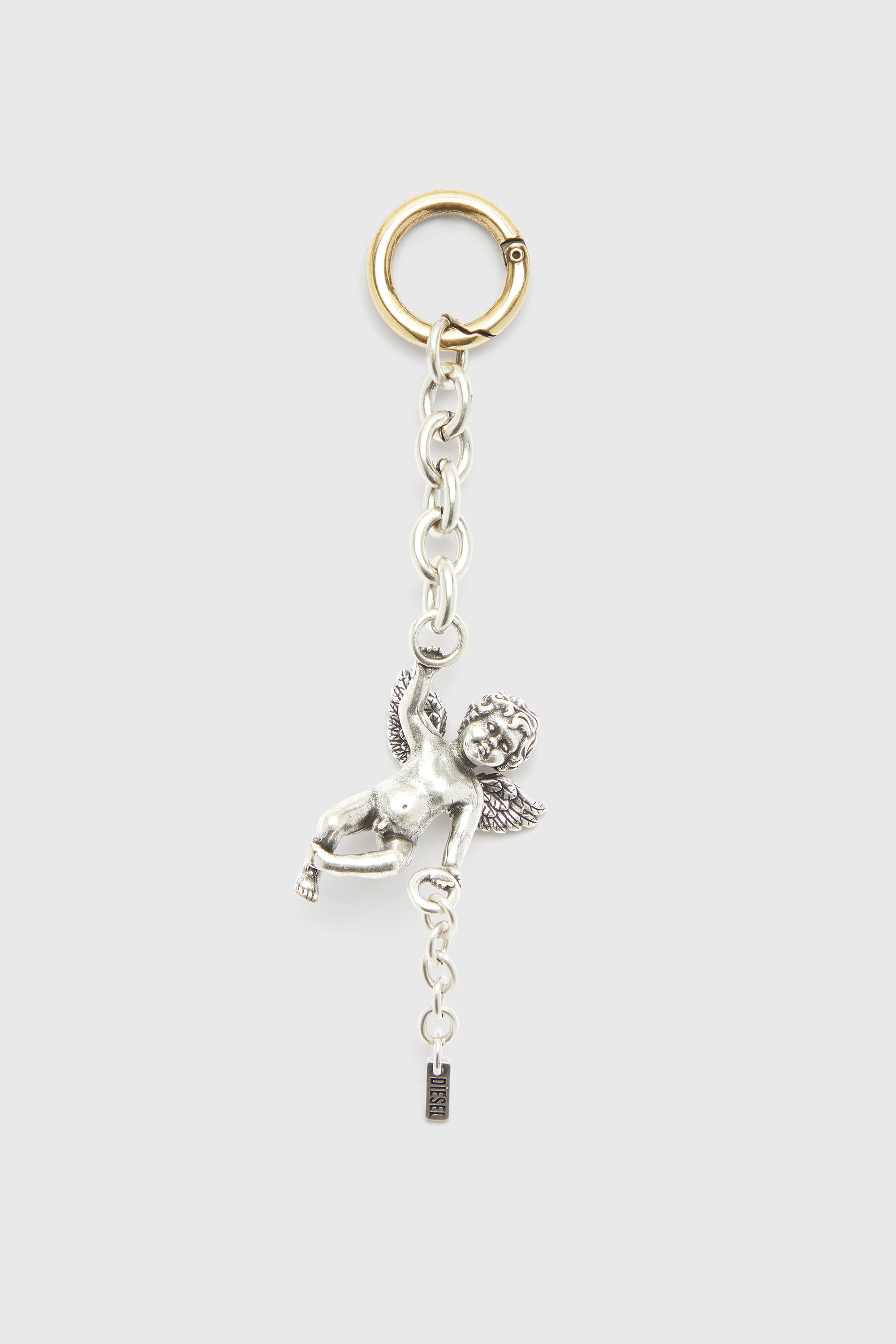 Diesel - CHARM-ANGEL, Woman's Metal cherub charm in Silver - 1