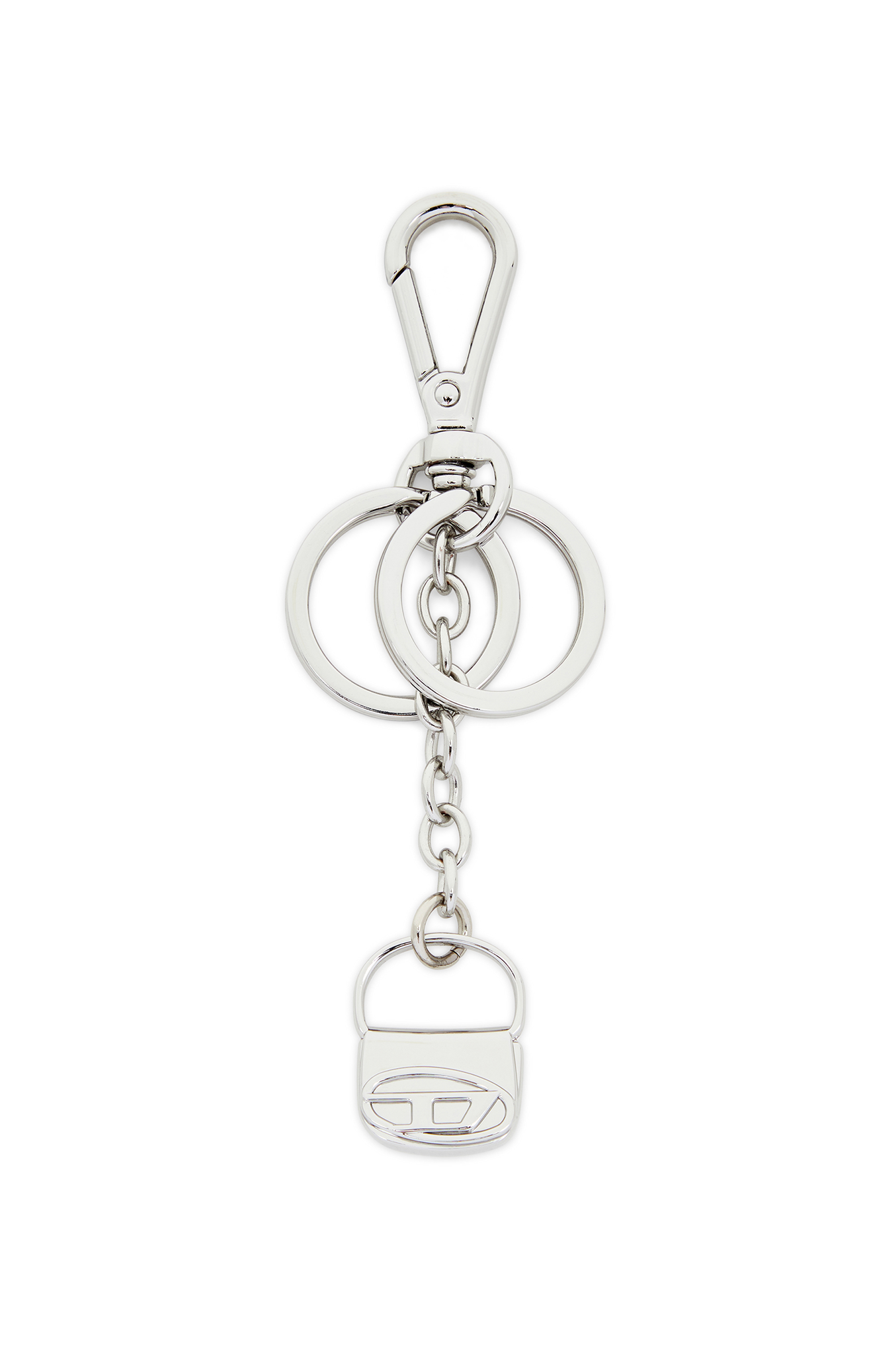 Diesel - 1DR-KEYRING CHARM, Portachiavi in metallo con charm 1DR Donna in Argento - 1