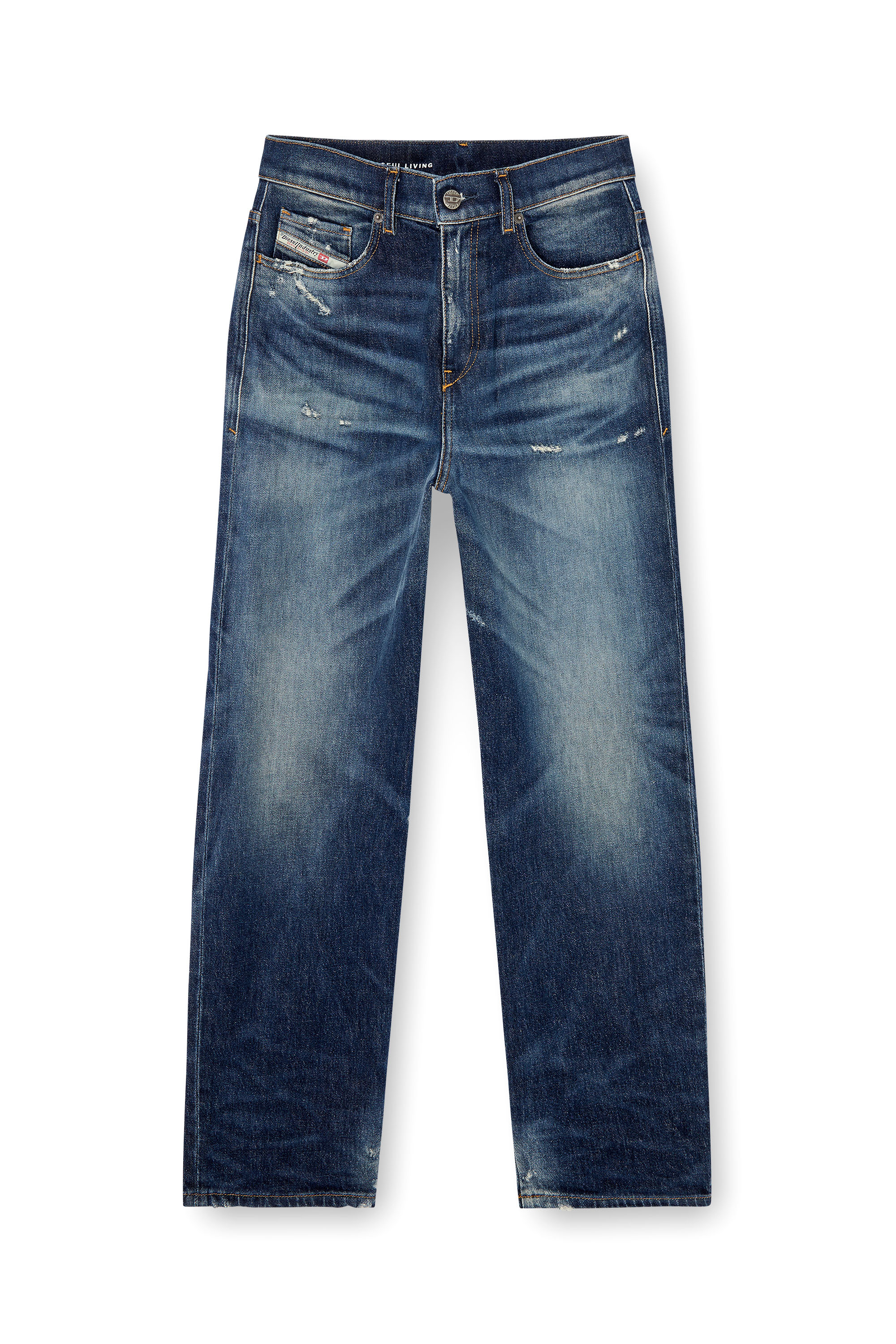 Diesel - Regular Jeans 2016 D-Air 09J56 Donna, Blu Scuro - Image 5