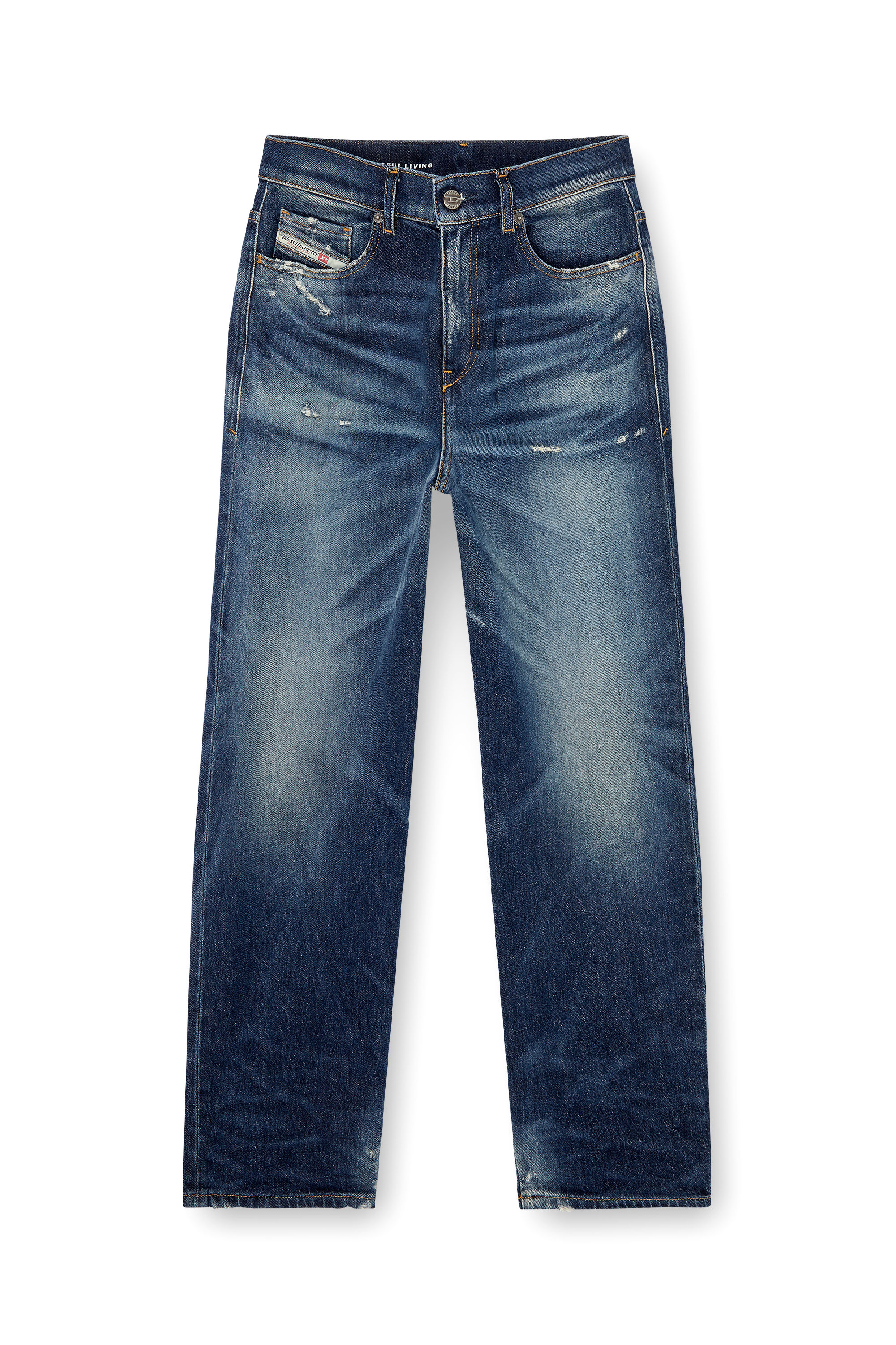 Diesel - Regular Jeans 2016 D-Air 09J56 Donna, Blu Scuro - Image 2
