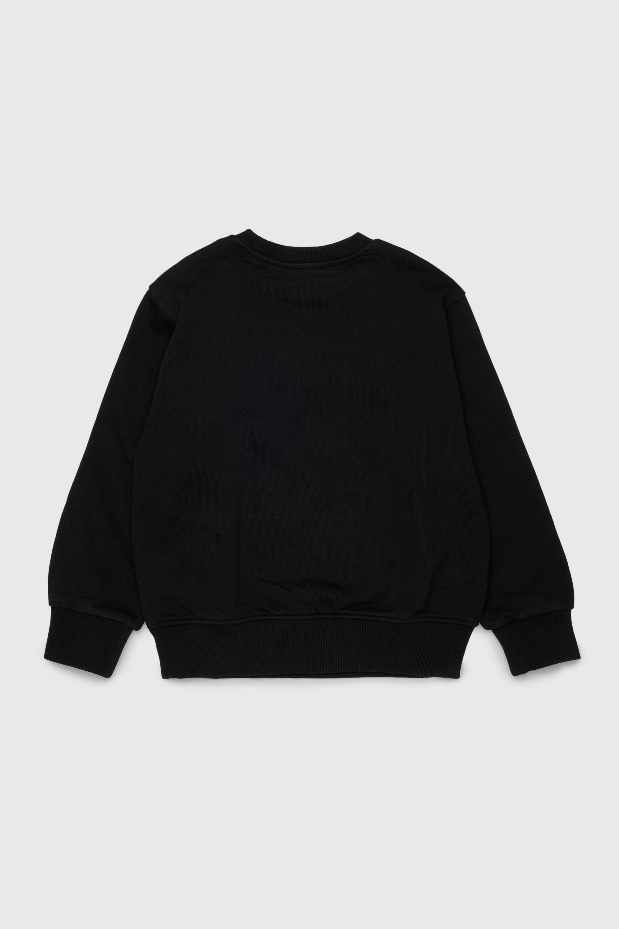 Diesel - SJEANS OVER, Felpa con lettere del logo sfrangiate Uomo in Nero - 2
