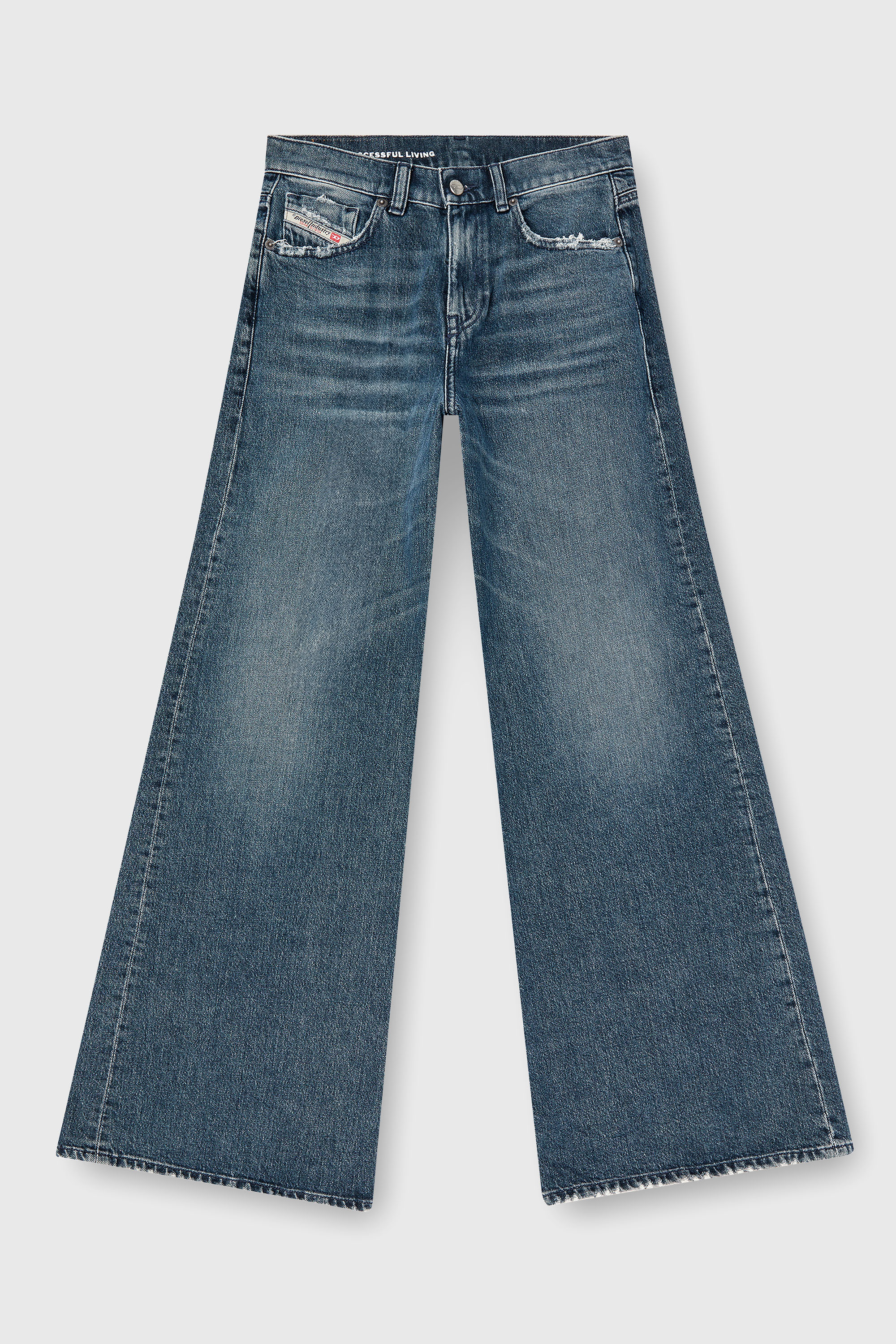 Diesel - Flare Jeans 1978 D-Akemi 007Y7 Donna, Blu medio - Image 2