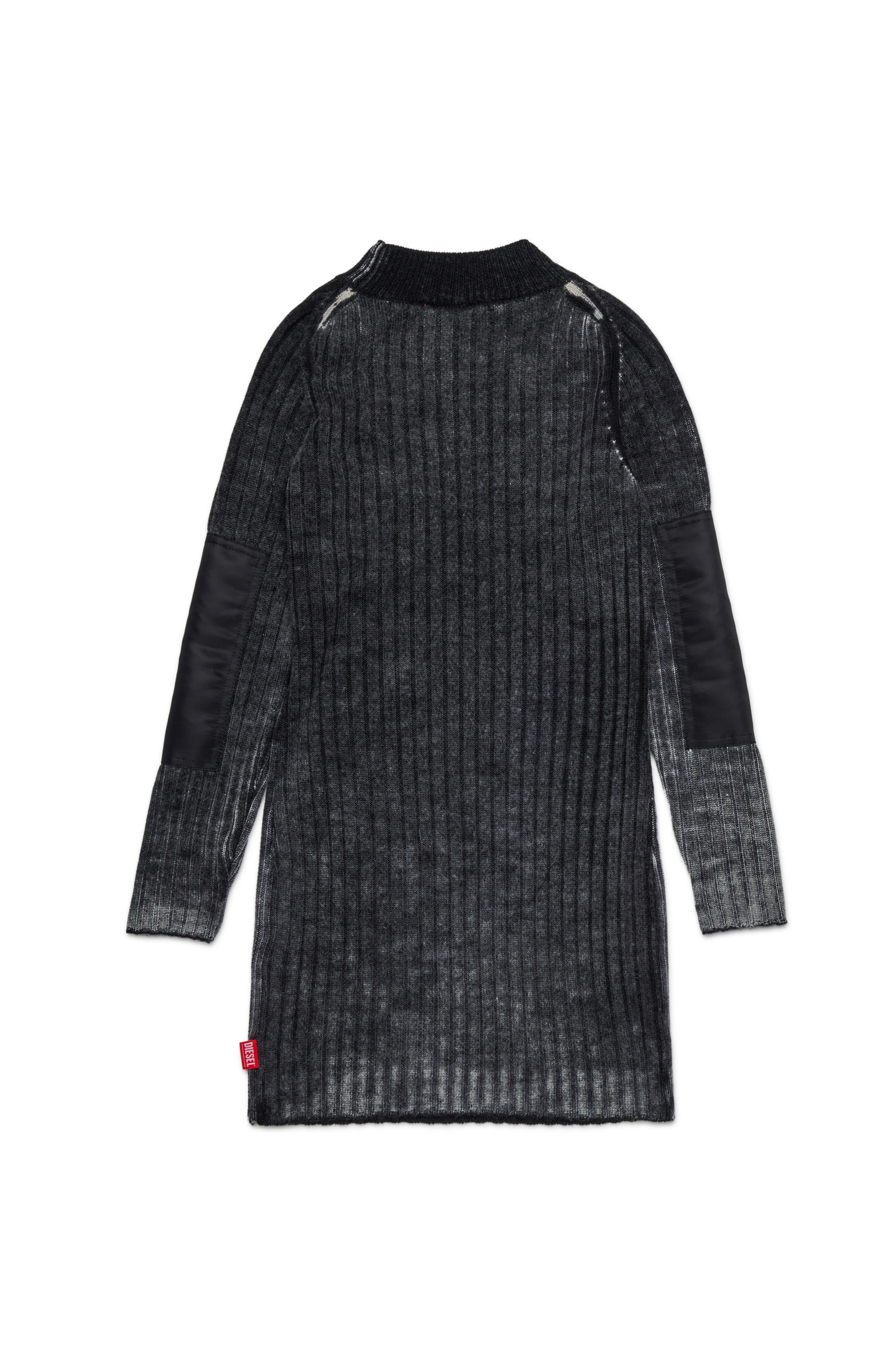 Diesel - DMARTISTA, Abito in lana con patch in nylon Donna in Nero - 2