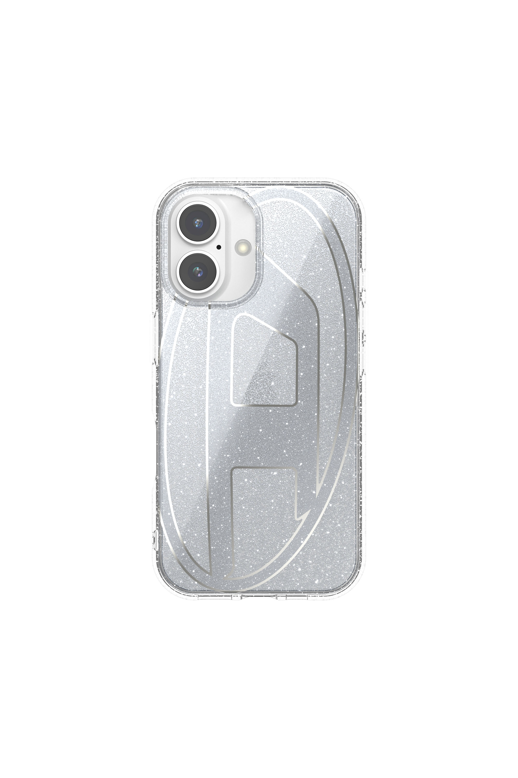 Diesel - 60151 AOP CASE, Cover glitterata per iP 16 Unisex in Argento - 3