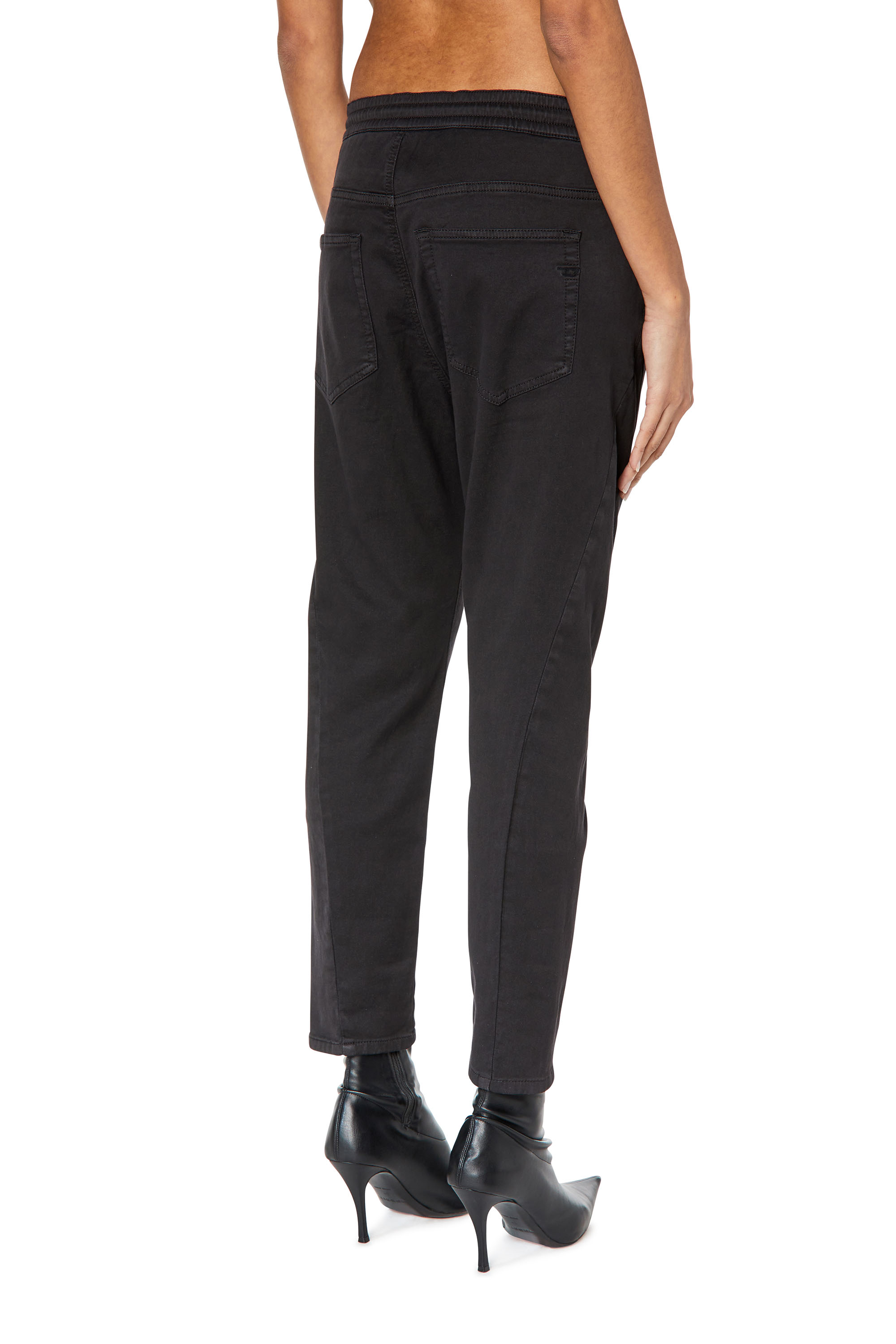 Diesel - Boyfriend 2041 D-Fayza Joggjeans® 068DY, Nero/Grigio scuro - Image 2