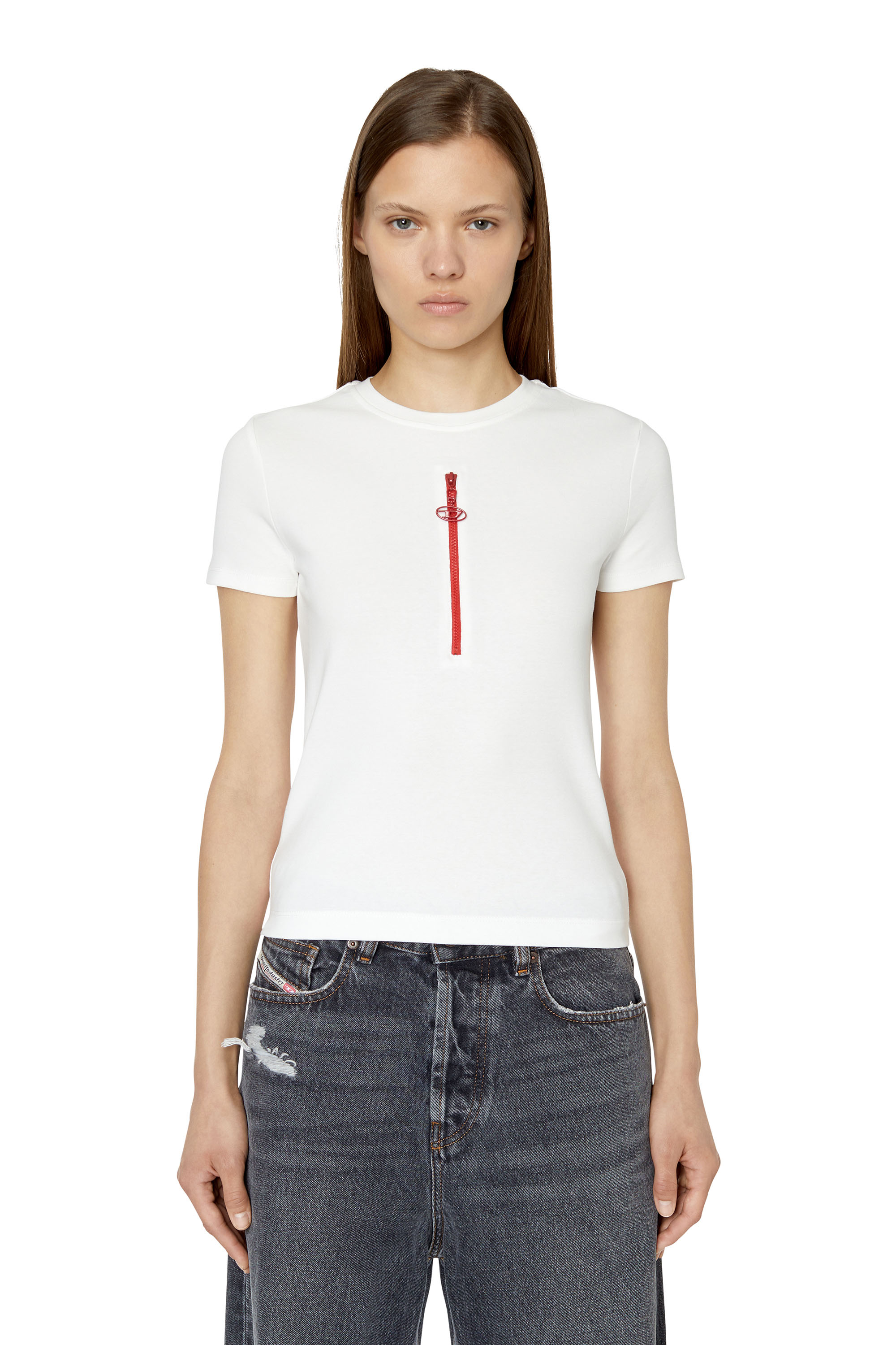 Diesel - T-VAZY, Bianco/Rosso - Image 1