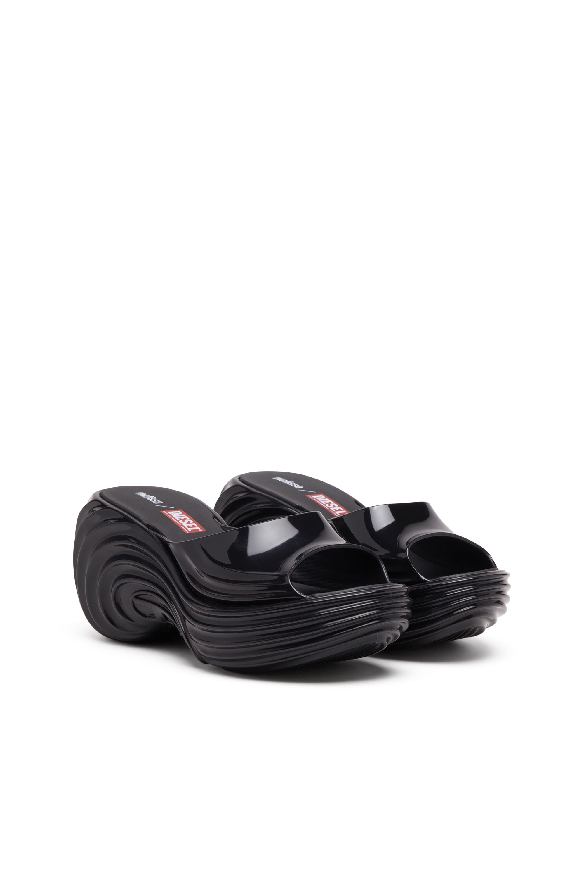 Diesel - MELISSA QUANTUM PLATFORM, Mule platform in Melflex® Donna in Nero - 3