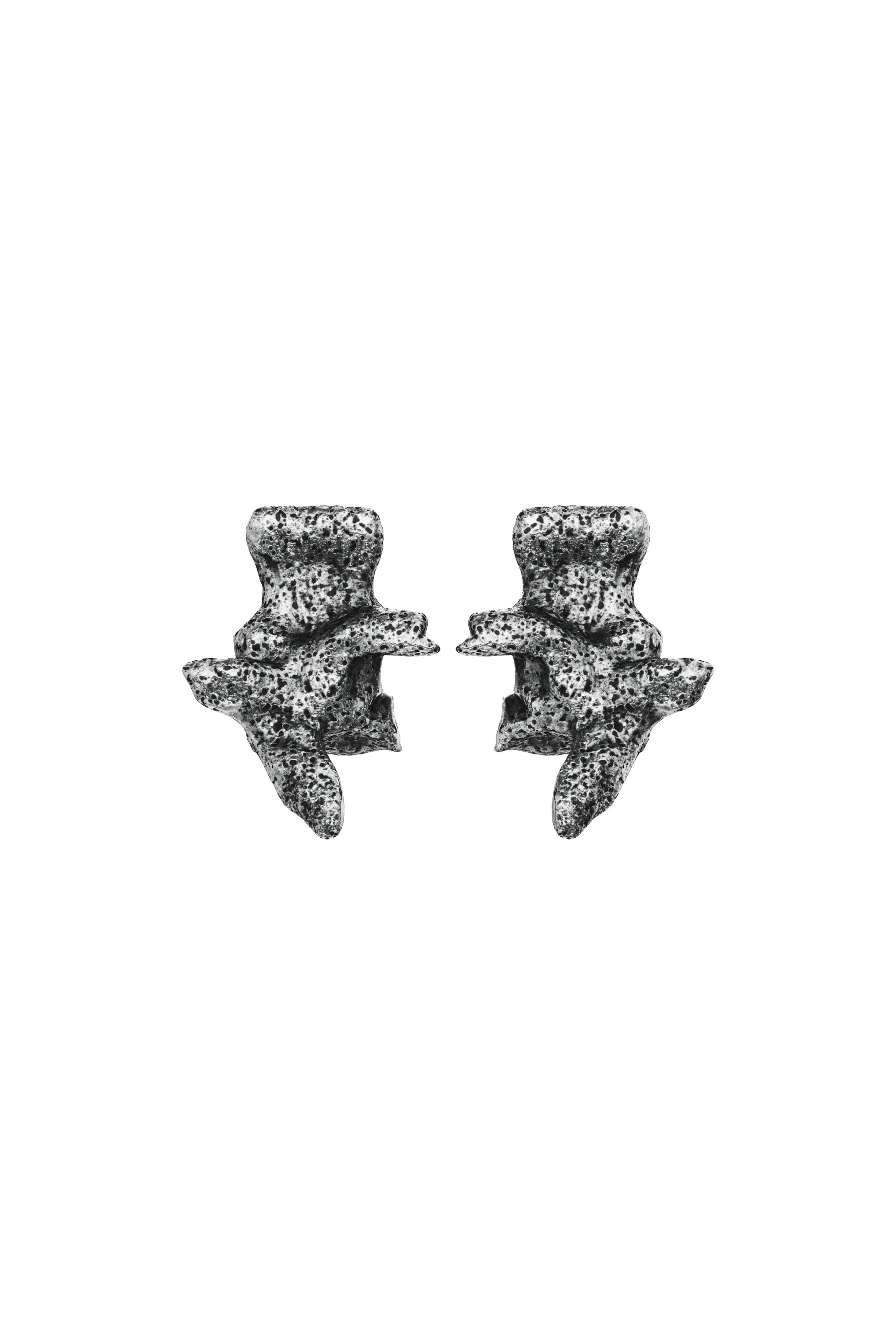 Diesel - DX1710040 JEWELLERY, Orecchini color argento con borchie Unisex in Grigio - 2