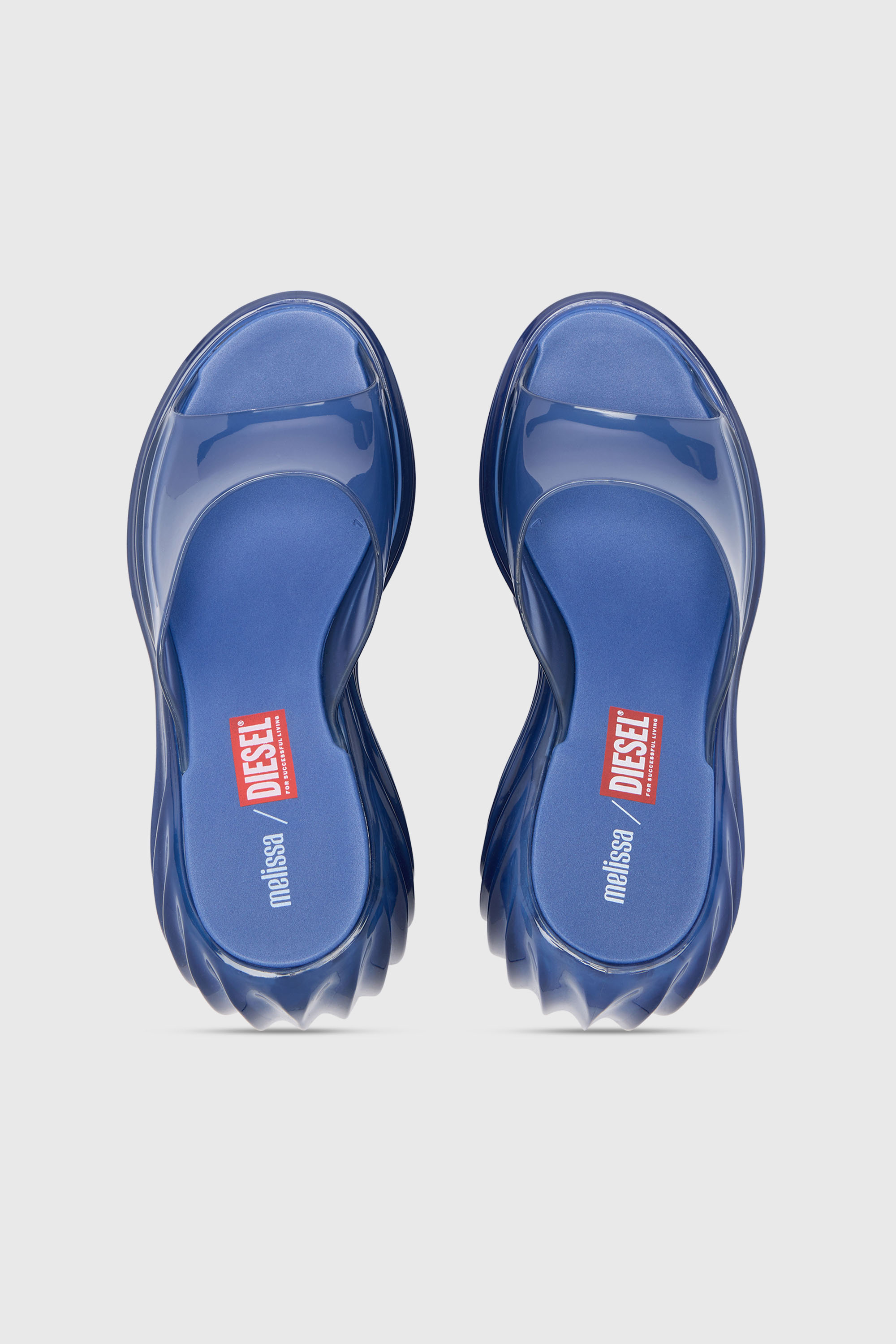 Diesel - MELISSA QUANTUM PLATFORM, Mule platform in Melflex&reg; Donna in Blu - 4