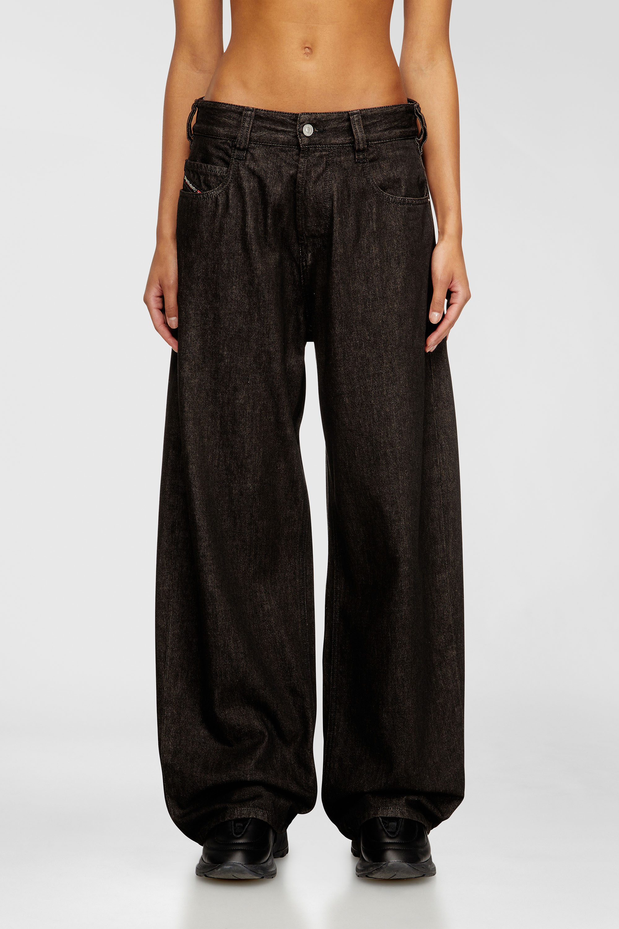 Diesel - Relaxed Jeans 1997 D-Enim-M 09N25 Unisex, Nero/Grigio scuro - Image 2
