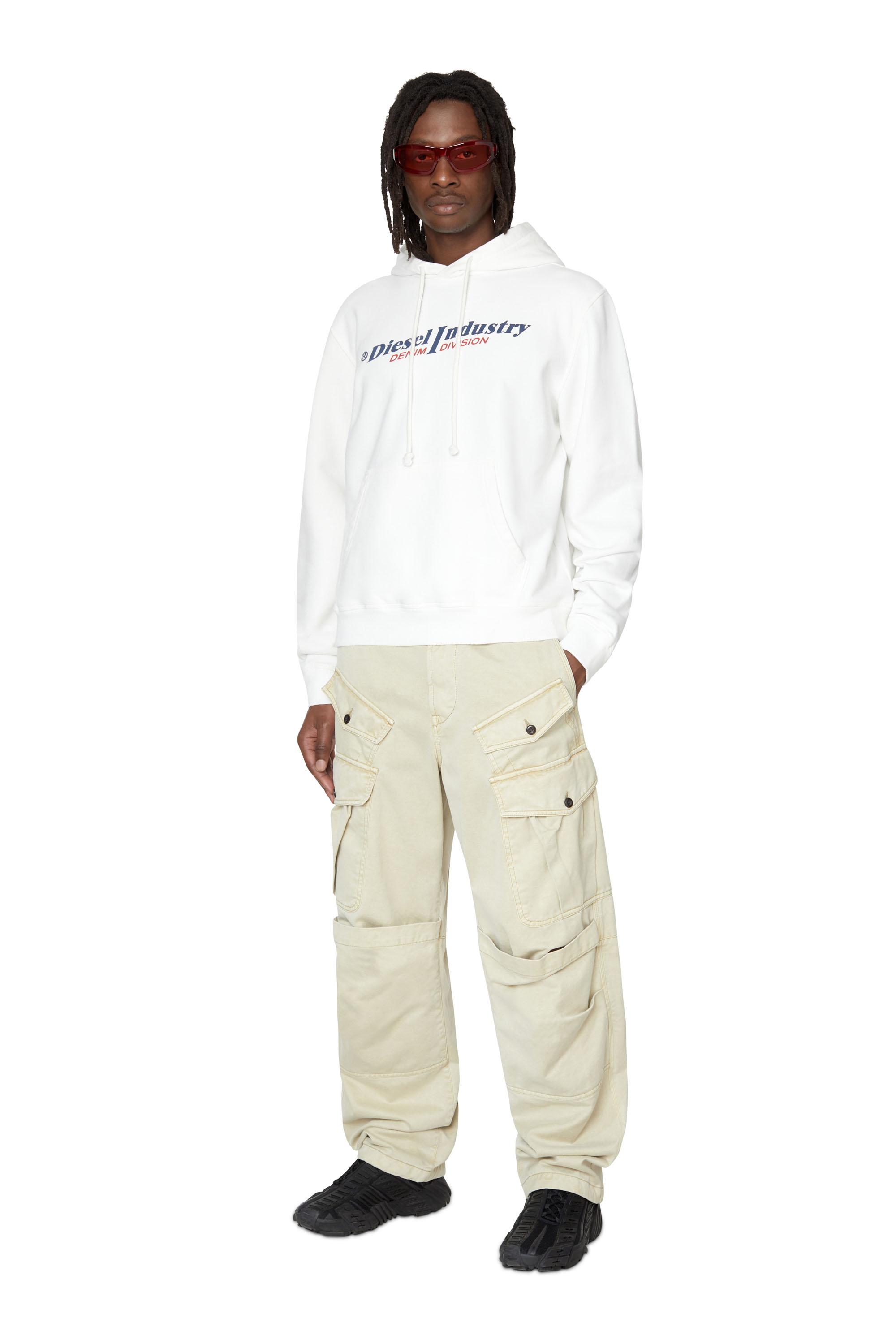 Diesel - S-GINN-HOOD-IND, Bianco - Image 2