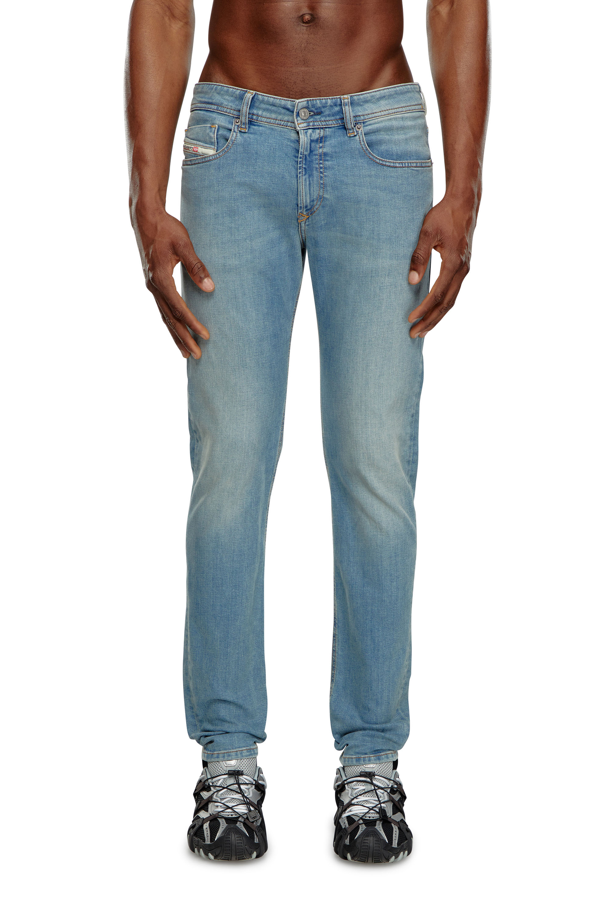 Diesel - Skinny Jeans 1979 Sleenker 09J16 Uomo, Blu Chiaro - Image 1