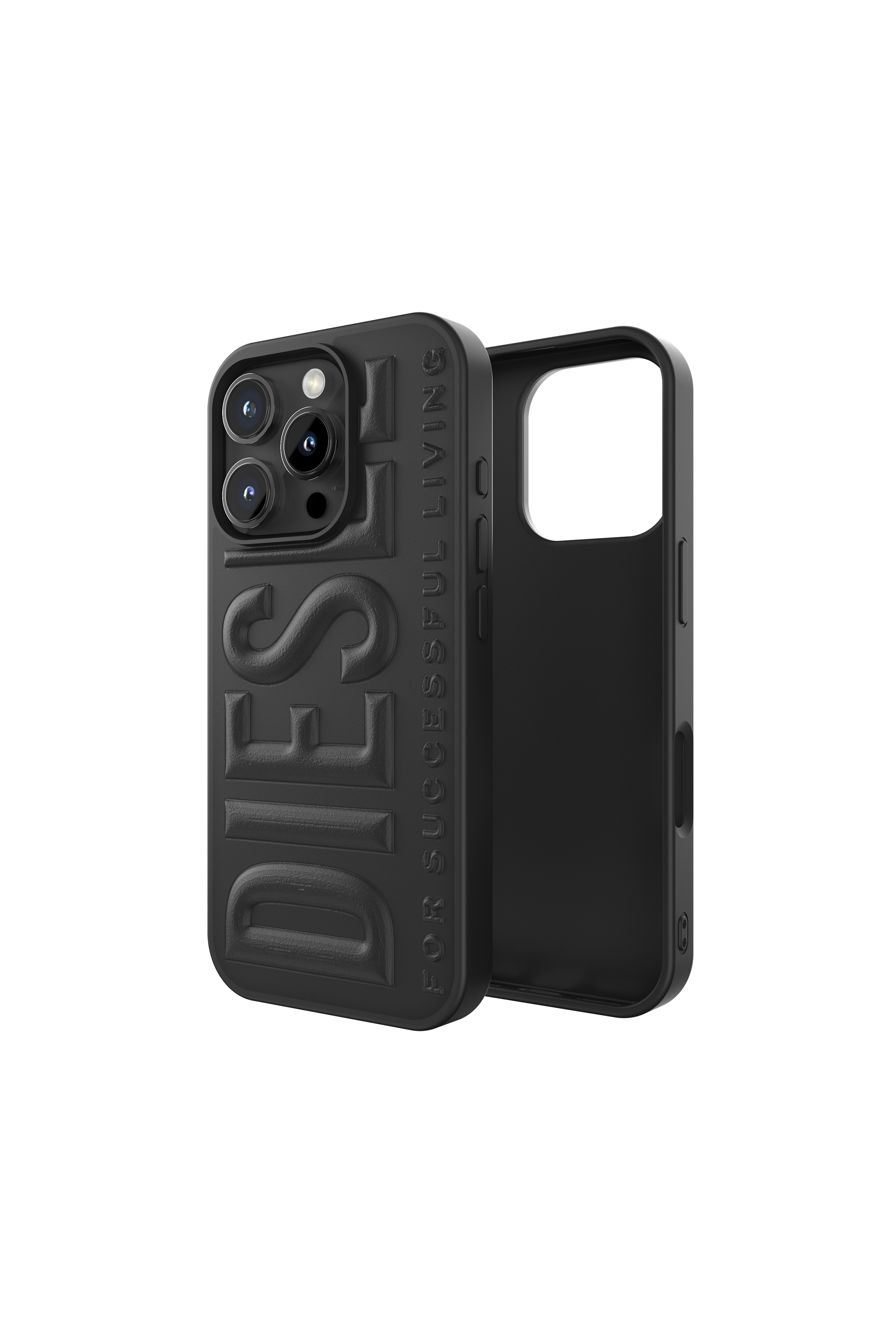 Diesel - 60210  MOULDED CASE, Cover 3D Biscotto per iP 16 Pro Unisex in Nero - 1