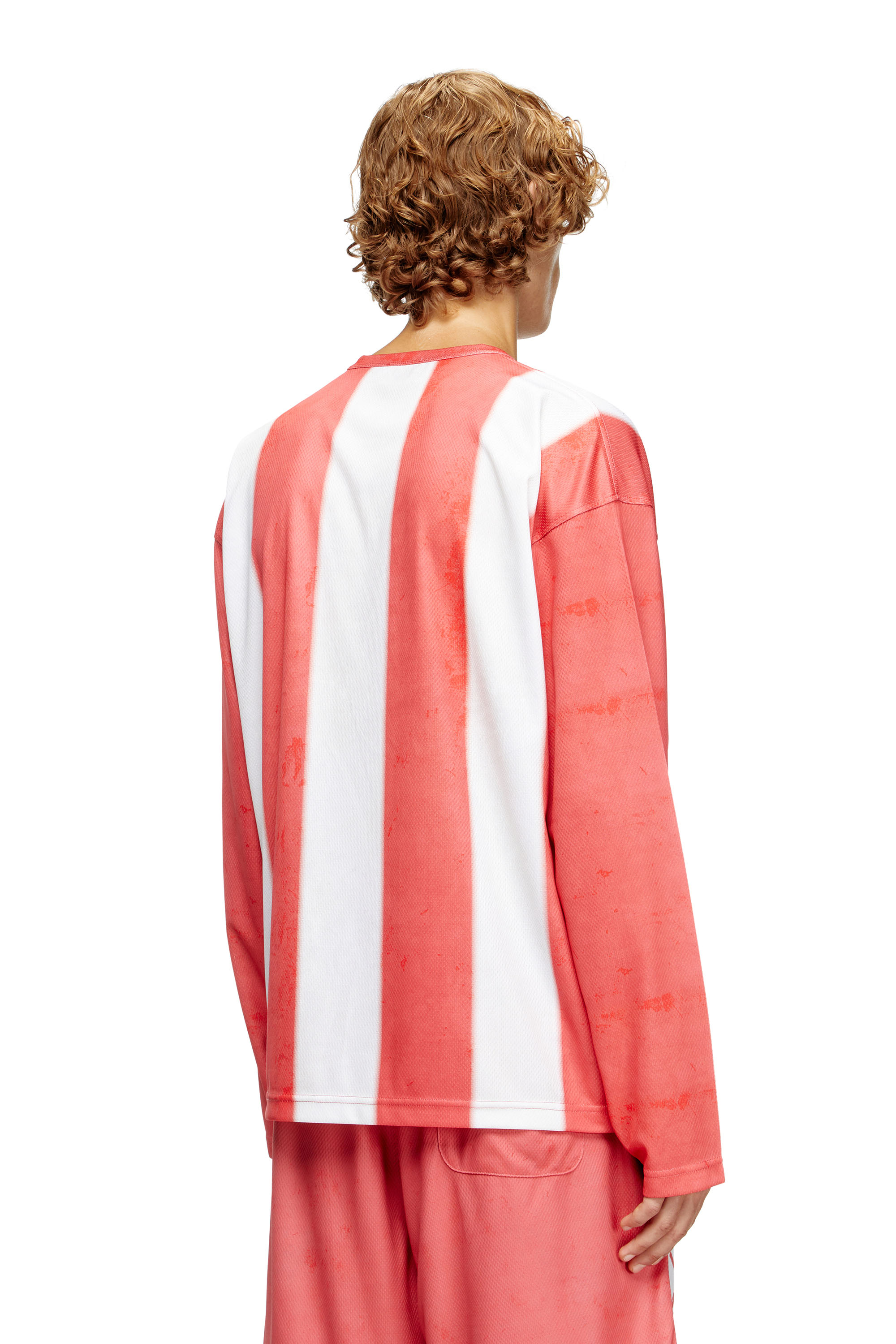 Diesel - T-RUBY, T-shirt a manica lunga con patch fotografiche Uomo in Multicolor - 4