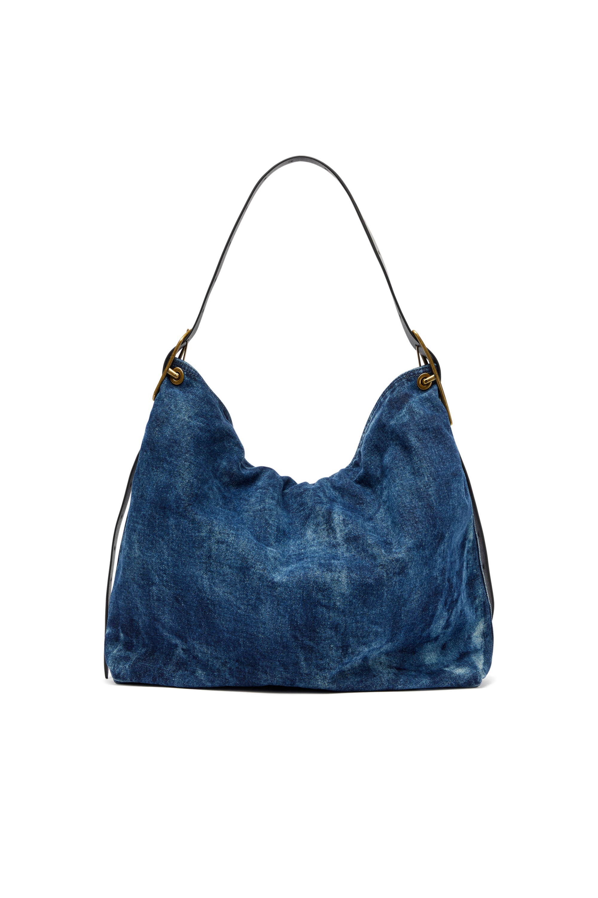 Diesel - D-LINE HOBO, D-Line-Borsa hobo in denim Donna in Blu - 3