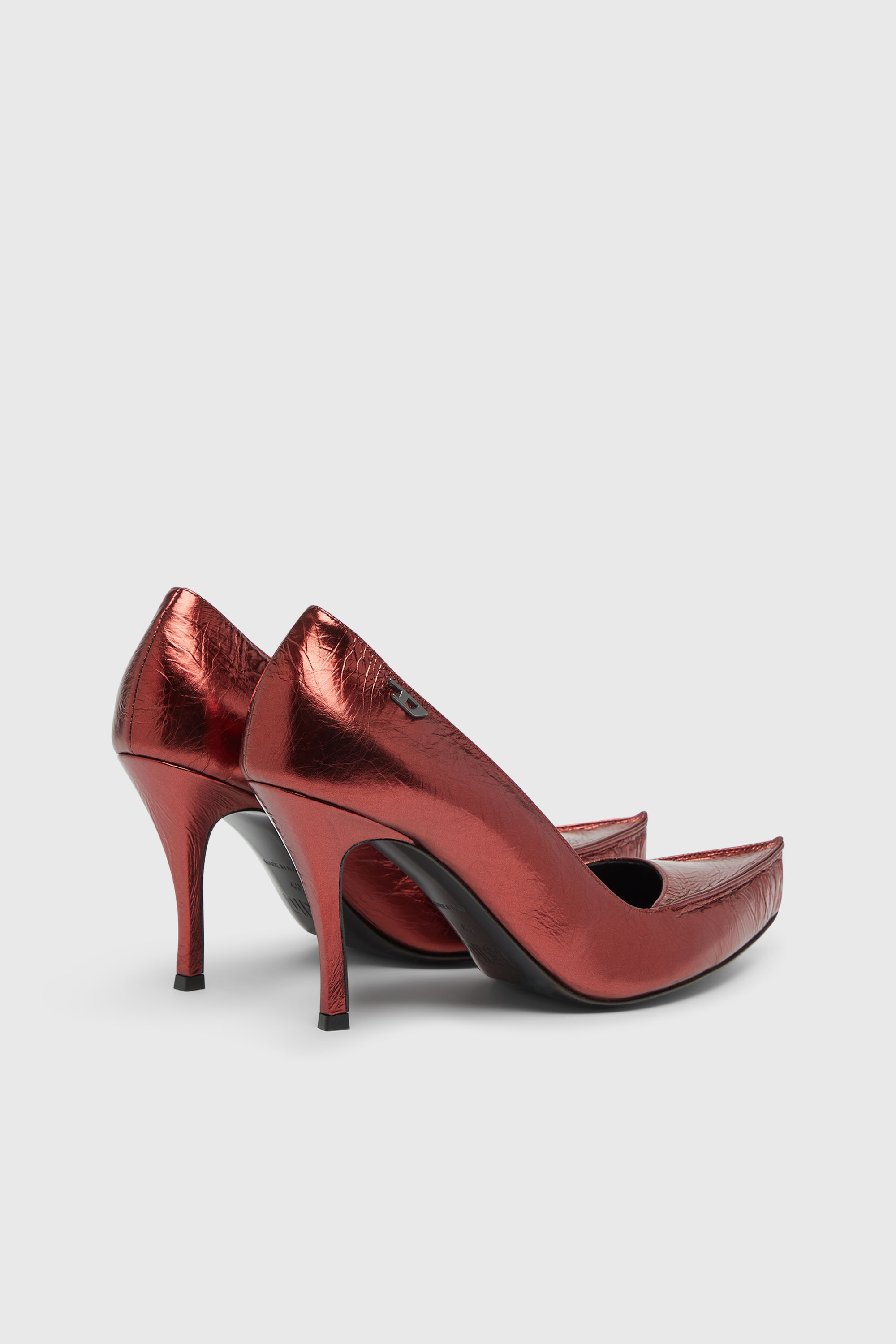 Diesel - D-LUCETTE-90-PUMP D, D-Lucette-D&eacute;collet&eacute; in pelle specchiata Donna in ToBeDefined - 3