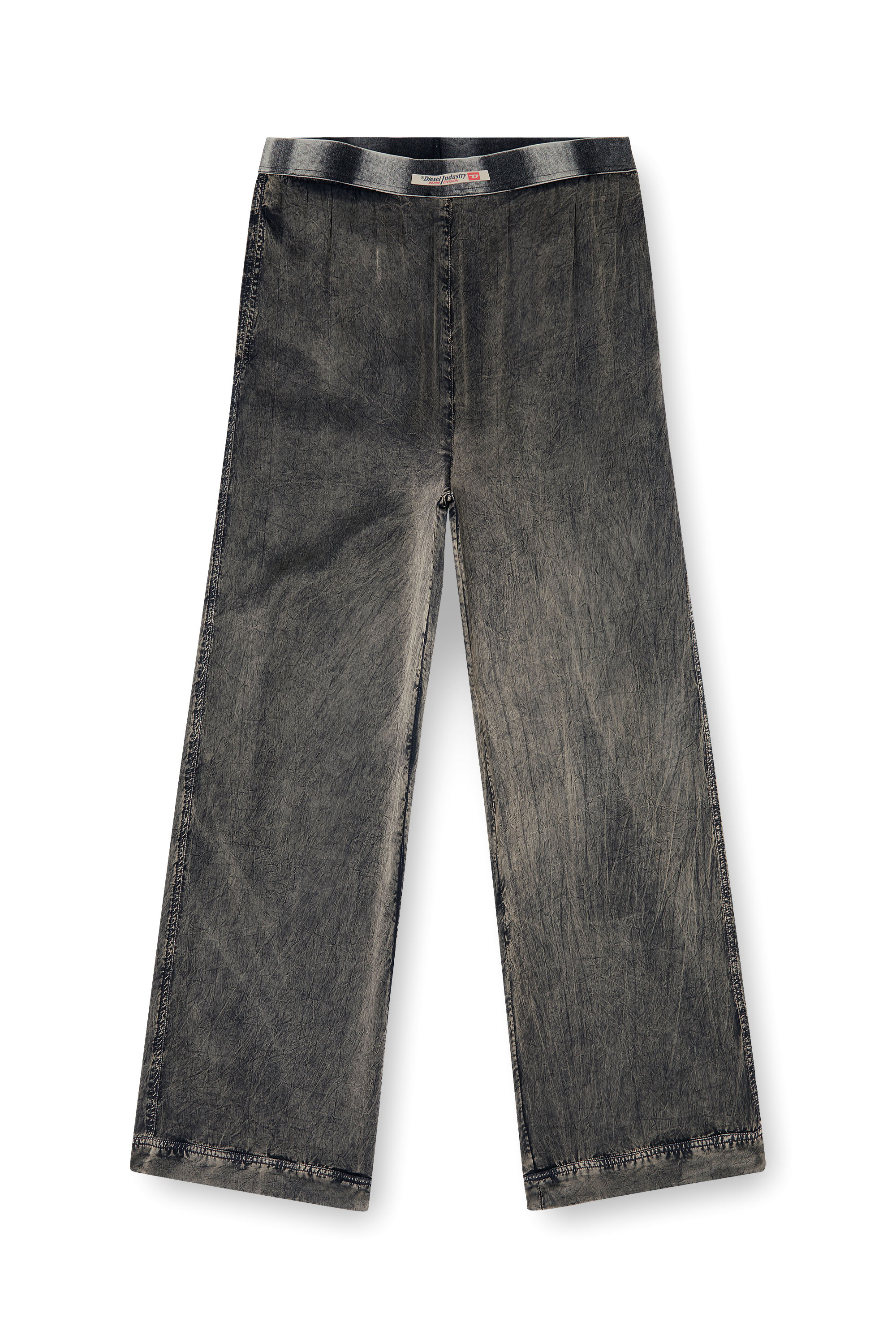 Diesel - ZAYNE-DNM, Pantaloni in viscosa dalla vestibilit&agrave; fluida Uomo in Grigio - 3
