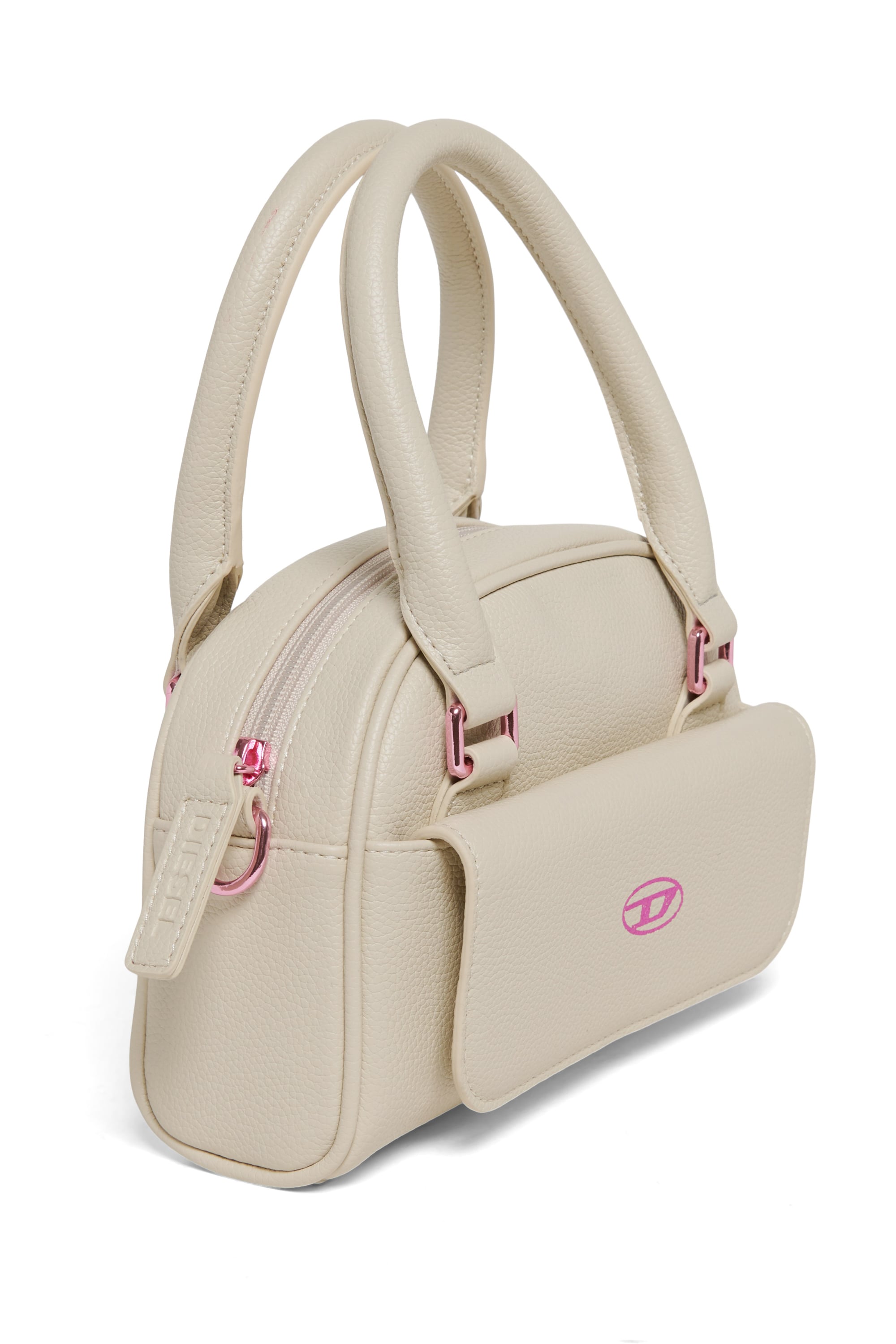 Diesel - WREDY, WREDY - Borsa in tessuto grainy coated Donna in Bianco - 3