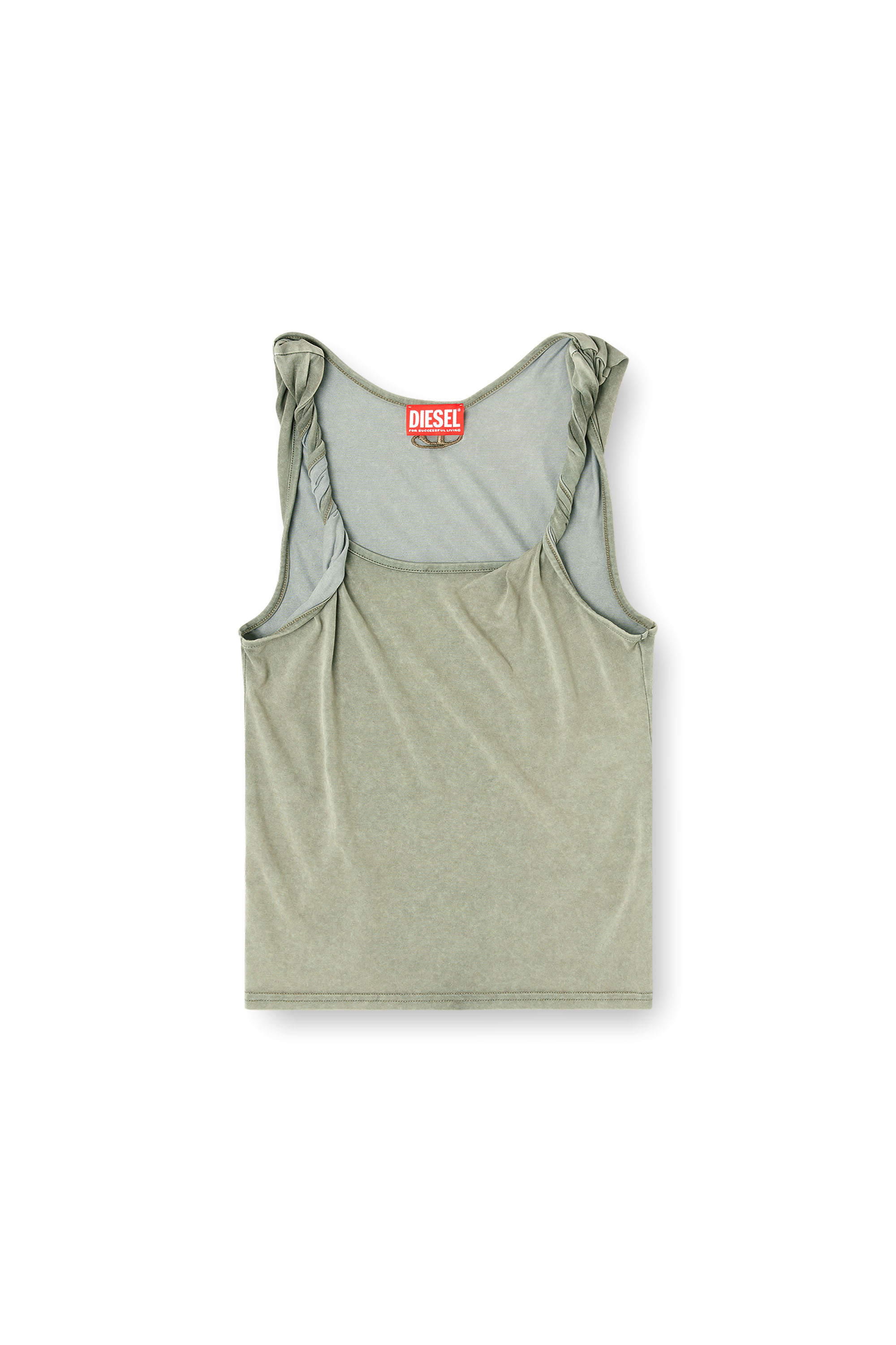 Diesel - T-TWY-S1, Tank top con spalline avvitate Donna in Verde - 2