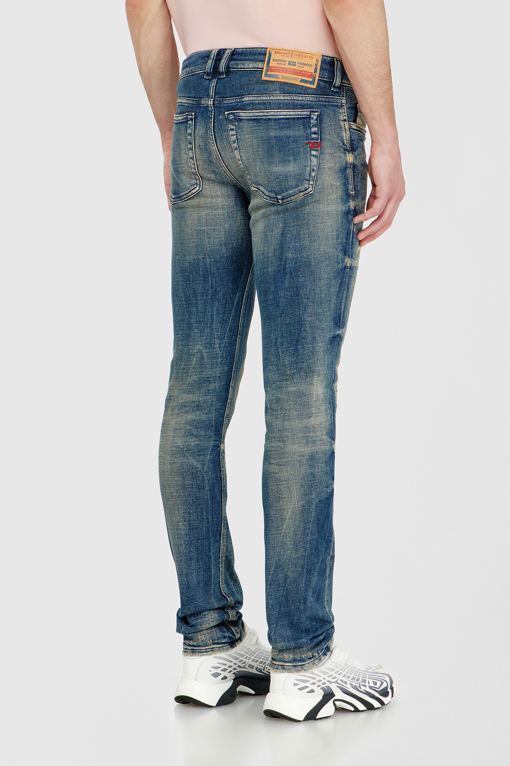 Diesel - Skinny Jeans 1979 Sleenker 09P68 Uomo, Blu Scuro - Image 5