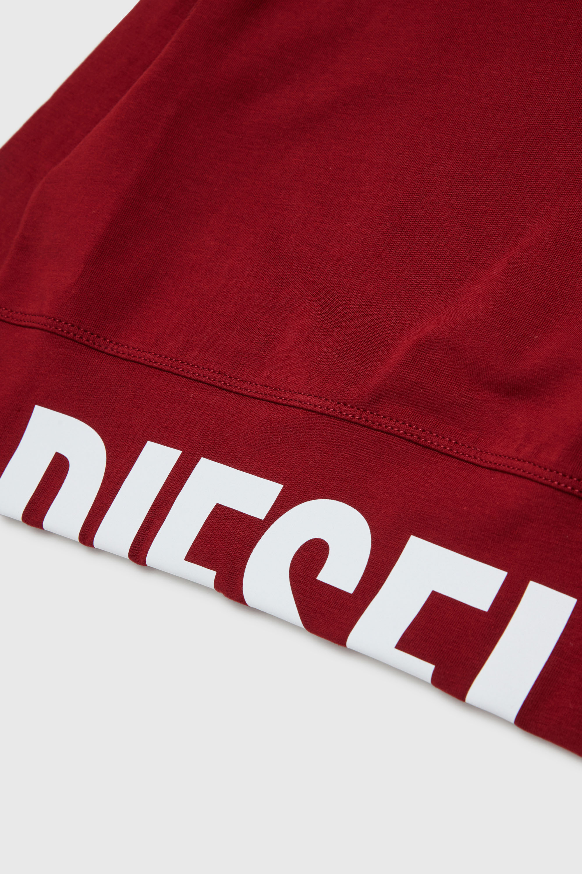 Diesel - TCEFILS, Crop top con logo cut-off Donna in Rosso - 4