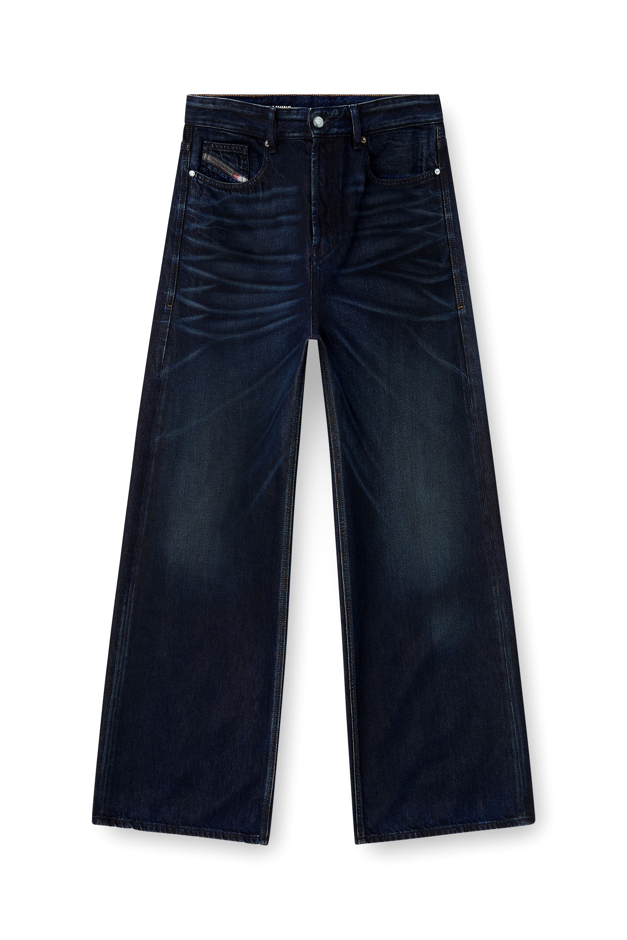 Diesel - Relaxed Jeans D-Rise 09N21 Uomo, Blu Scuro - Image 3