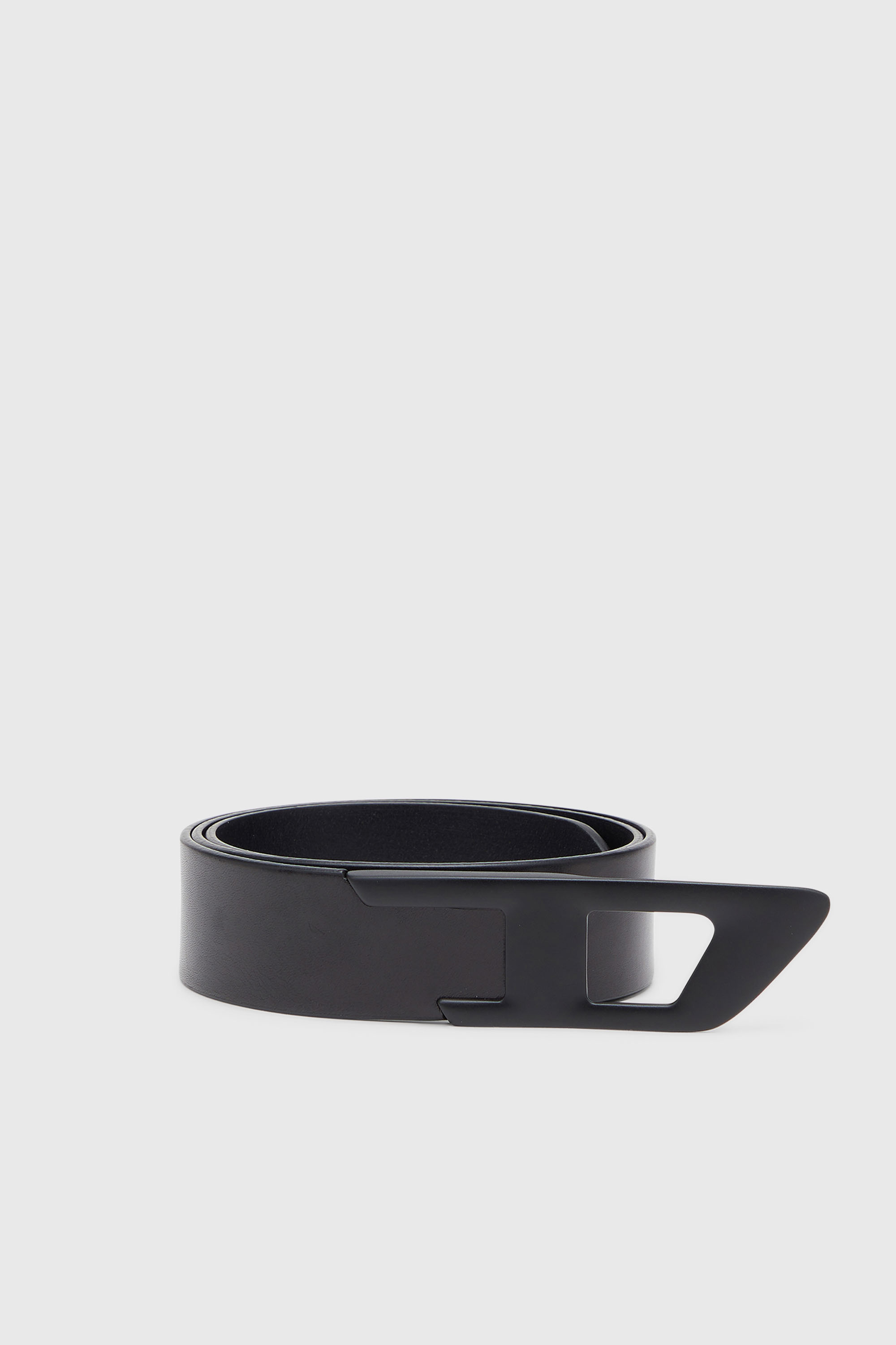 Diesel - B-D LOGO 2.0 40, Cintura 4 cm in pelle con fibbia D in metallo Unisex in Nero - 1