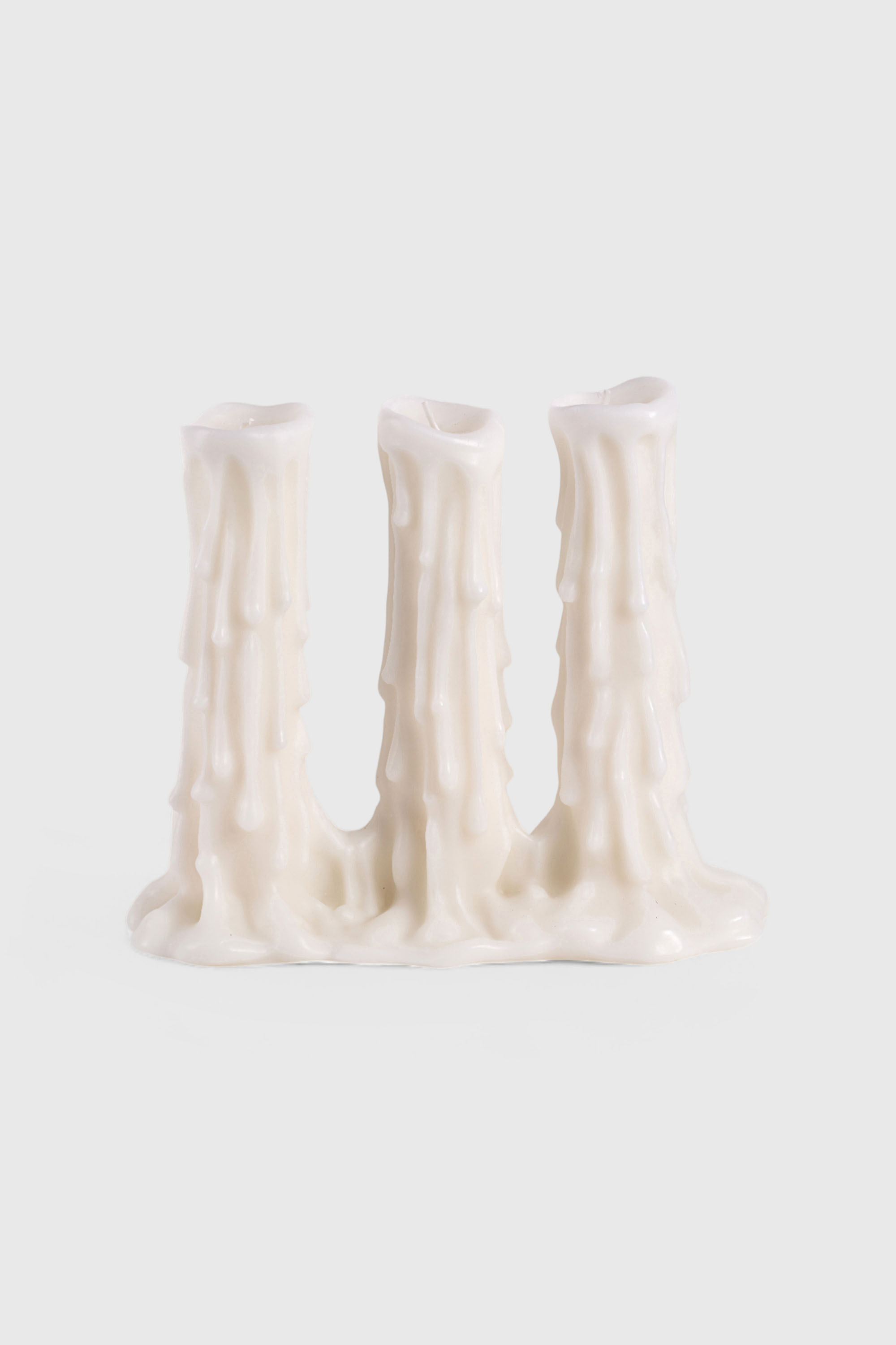 Diesel - 11166 CANDLE&nbsp;"MELT-D&rdquo; CM 15,8X35X29,5 TR, Candela a tre corpi Unisex in Bianco - 1