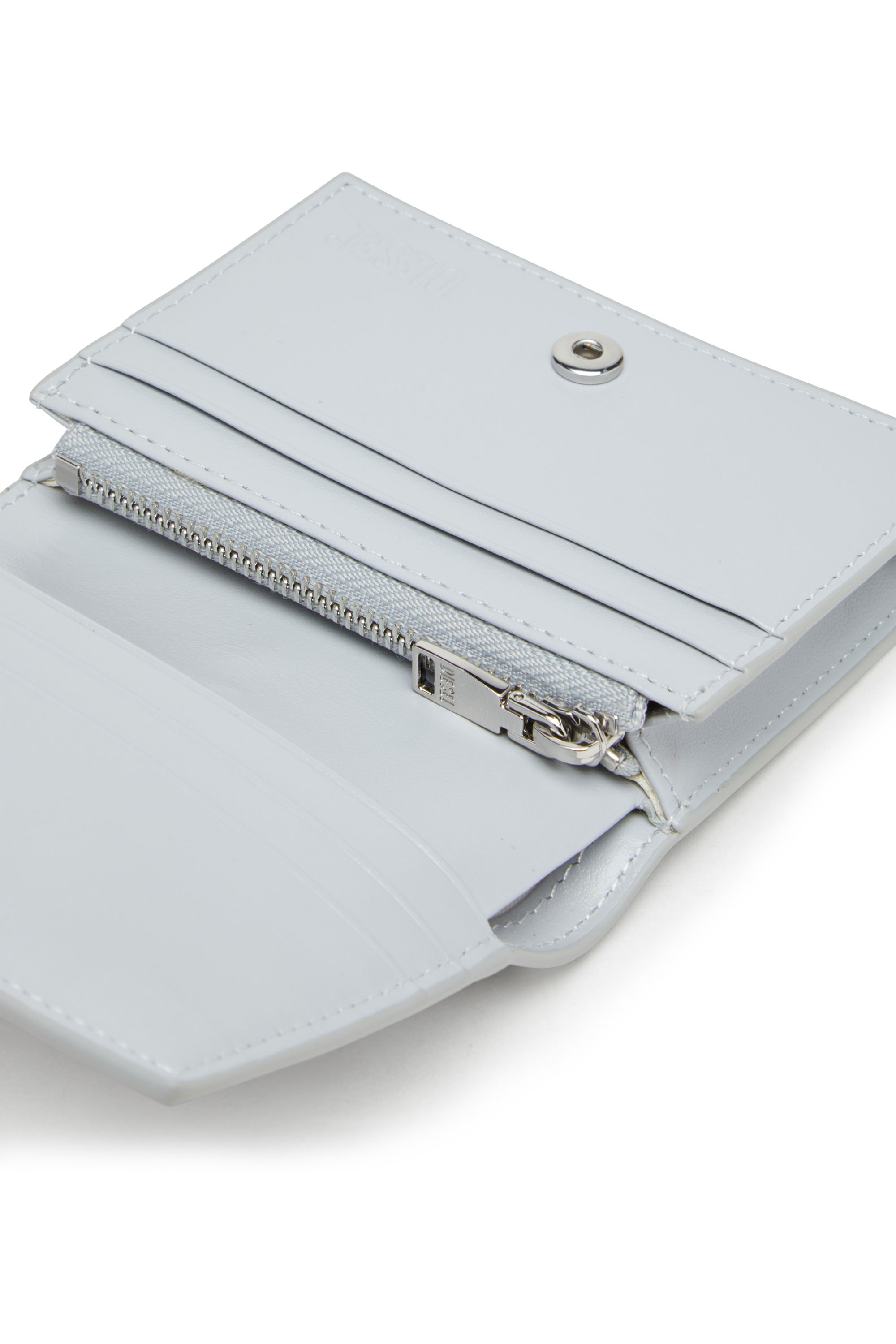 Diesel - PLAY BI FOLD III, Portafoglio in PU lucido Donna in Grigio - 4