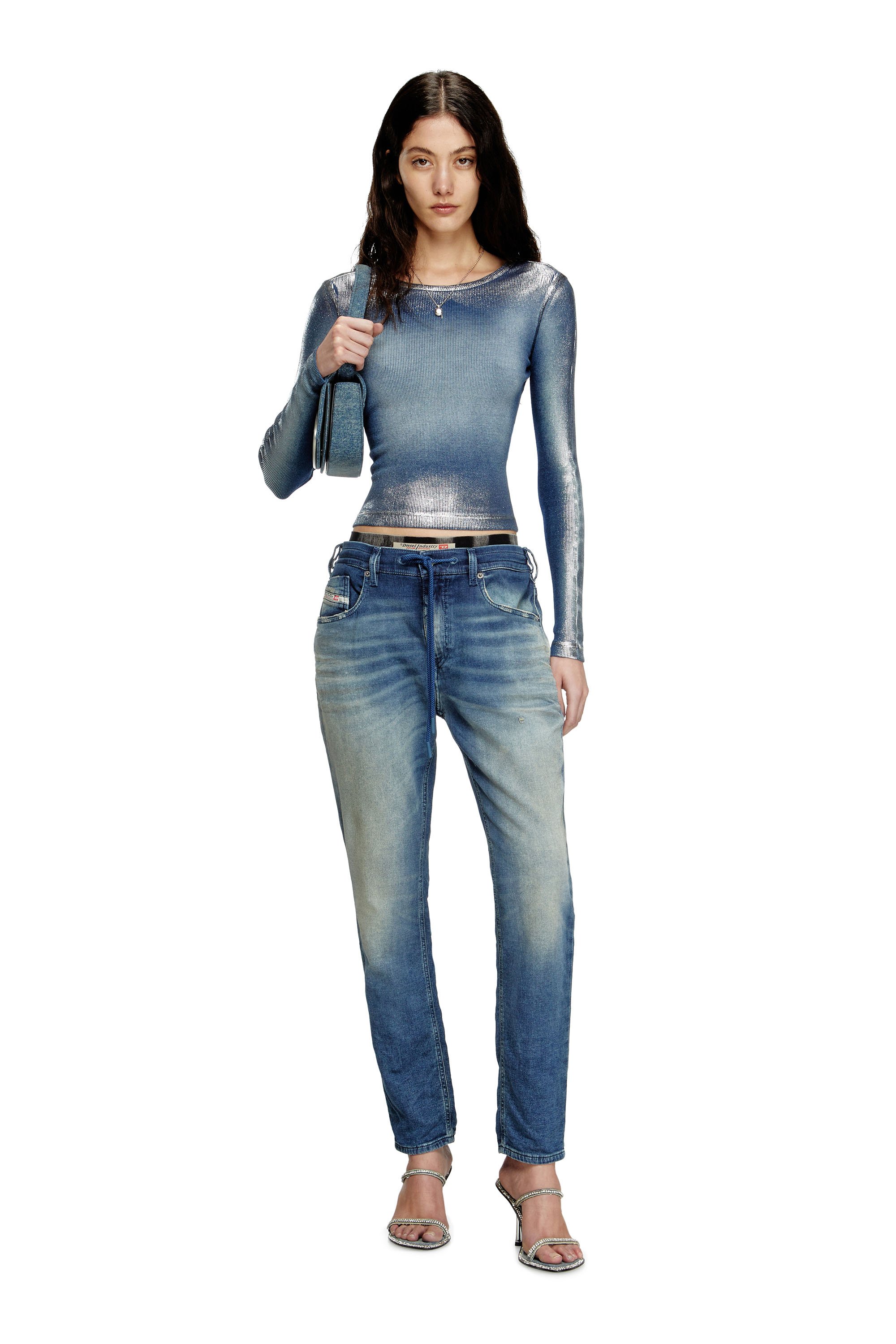 Diesel - Regular 2031 D-Krailey Joggjeans® 068PQ Donna, Blu medio - Image 2