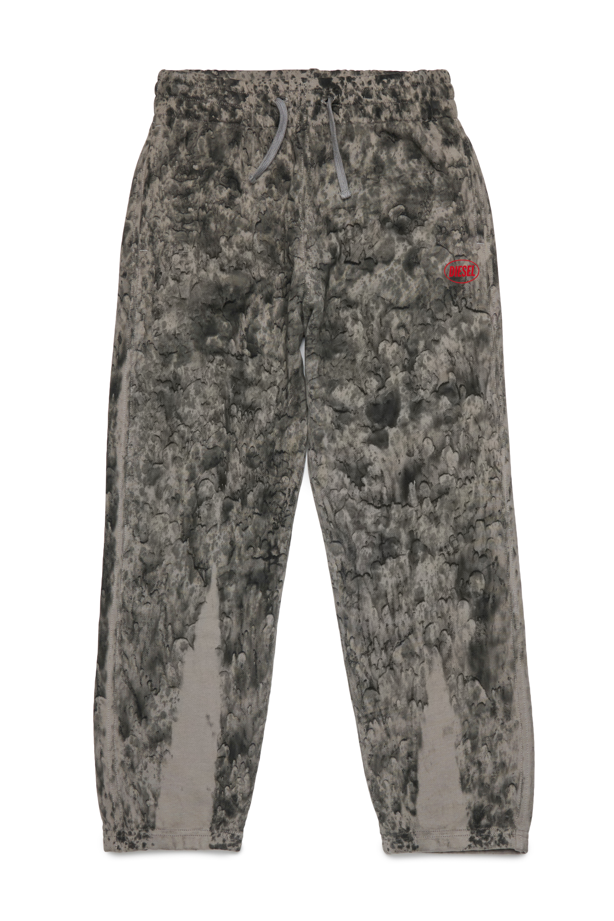Diesel - PMARKYK1, Pantaloni in cotone effetto marmorizzato Uomo in Grigio - 1
