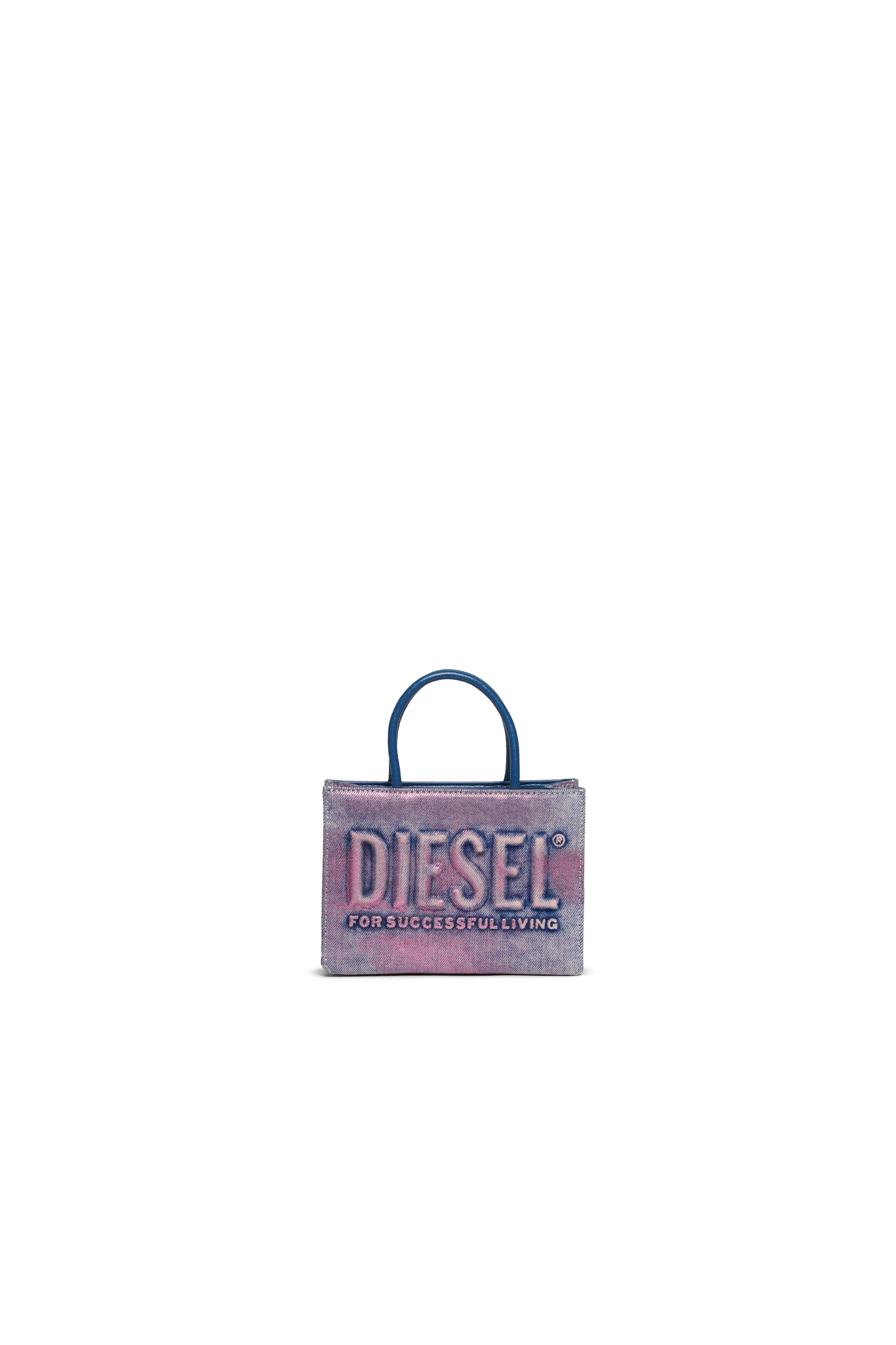 Diesel - DSL 3D MINI BAG, Dsl 3D - Borsa in cotone con tracolla Donna in Multicolor - 1