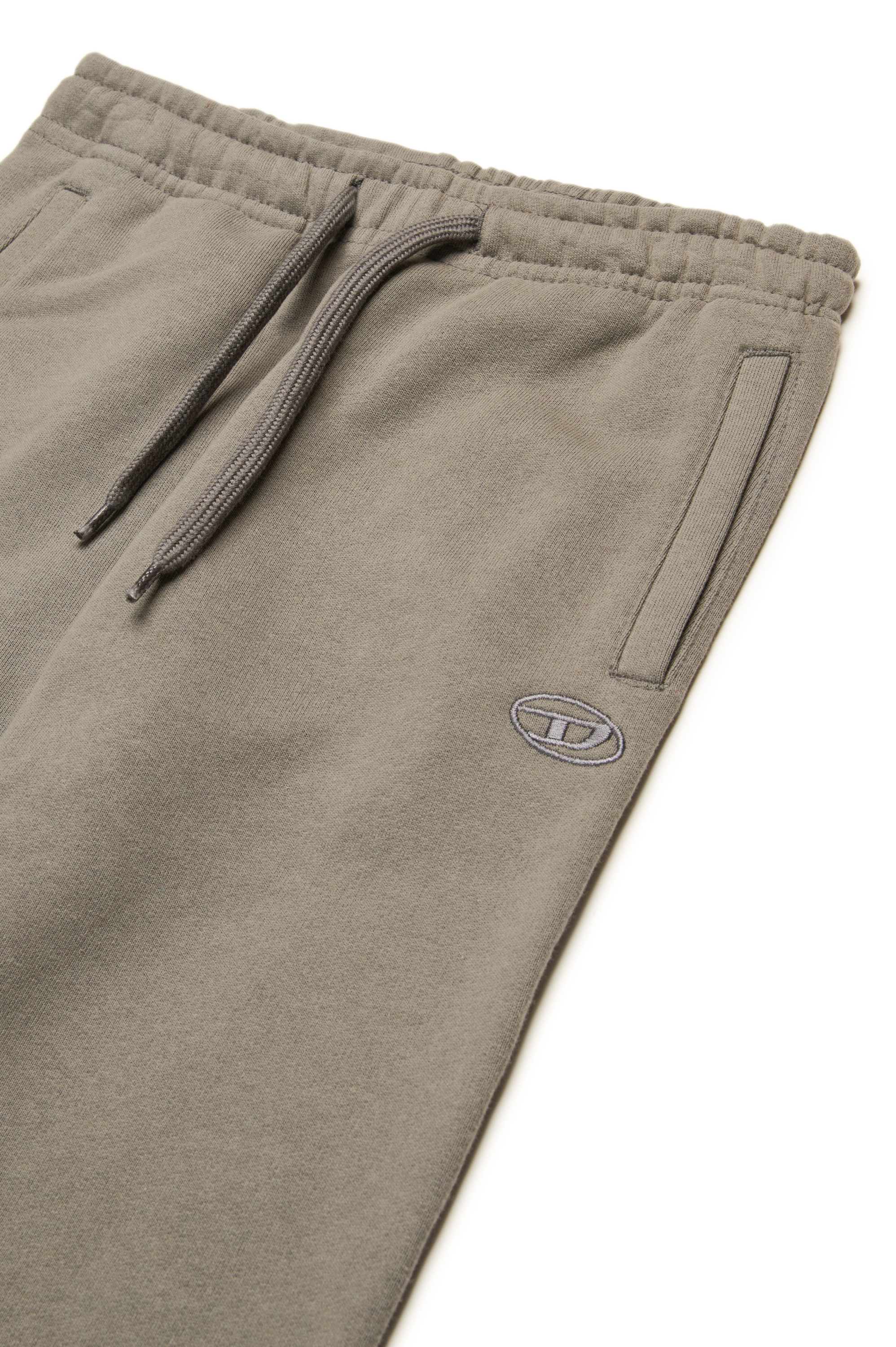 Diesel - PMARKYMEGOVALD, Pantaloni tuta con mega ricamo Oval D Uomo in Grigio - 3