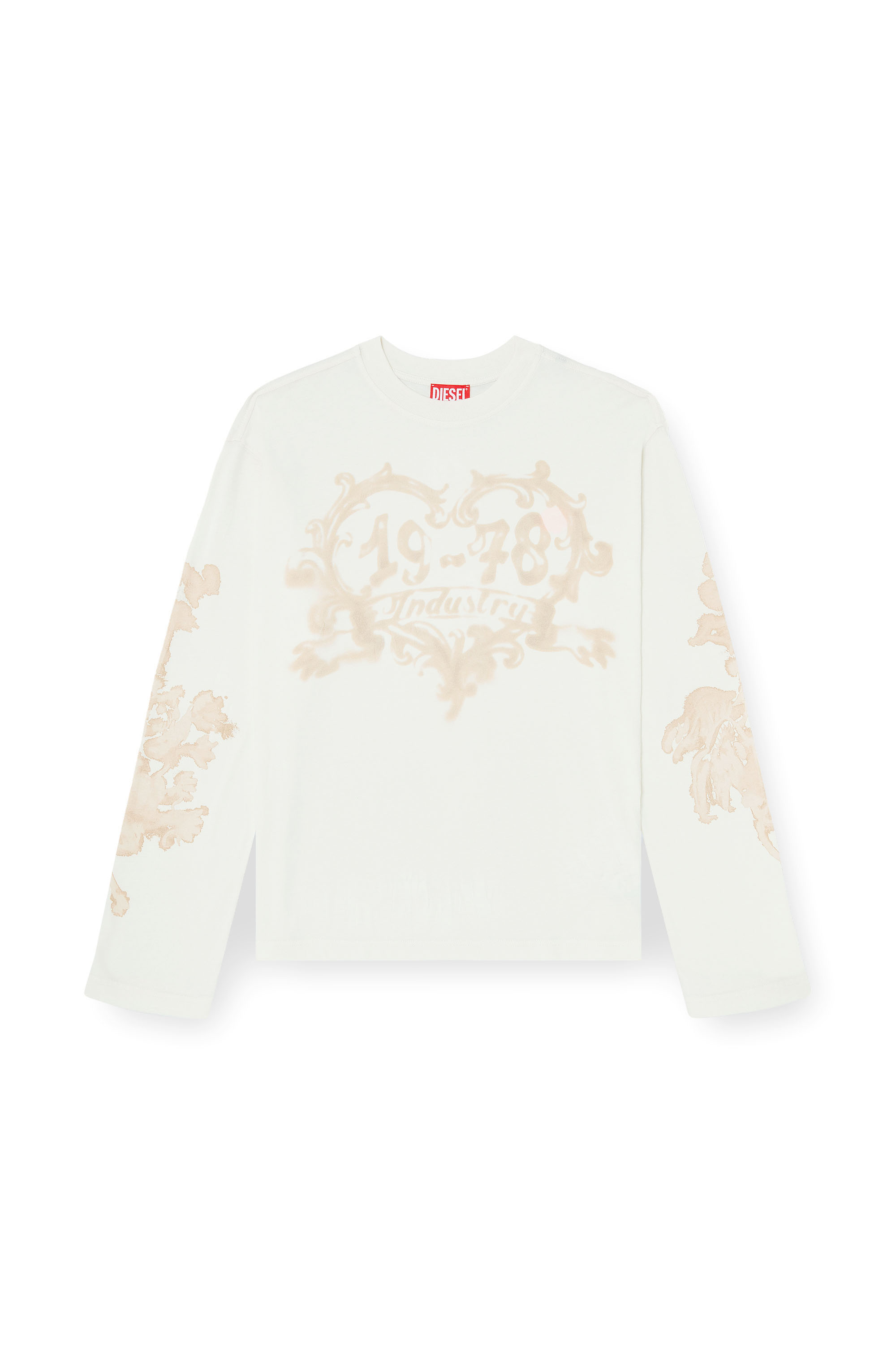 Diesel - T-HILARY-LS-AA1, T-shirt a manica lunga in cotone con stampa grafica Donna in Multicolor - 3