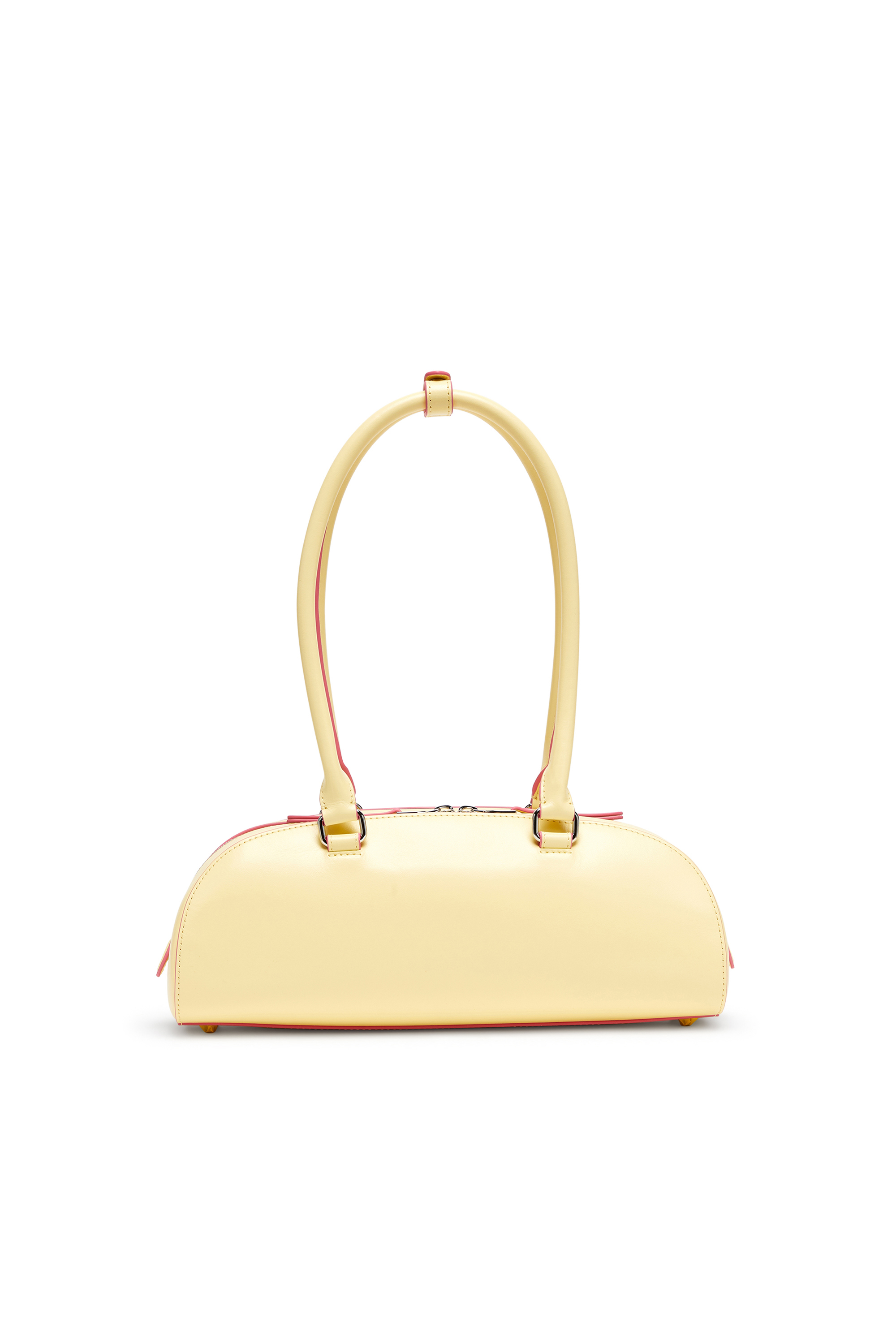 Diesel - 1DR DOME SHOULDER EW, 1DR Dome - Borsa bowling rettangolare in pelle Donna in Giallo - 2