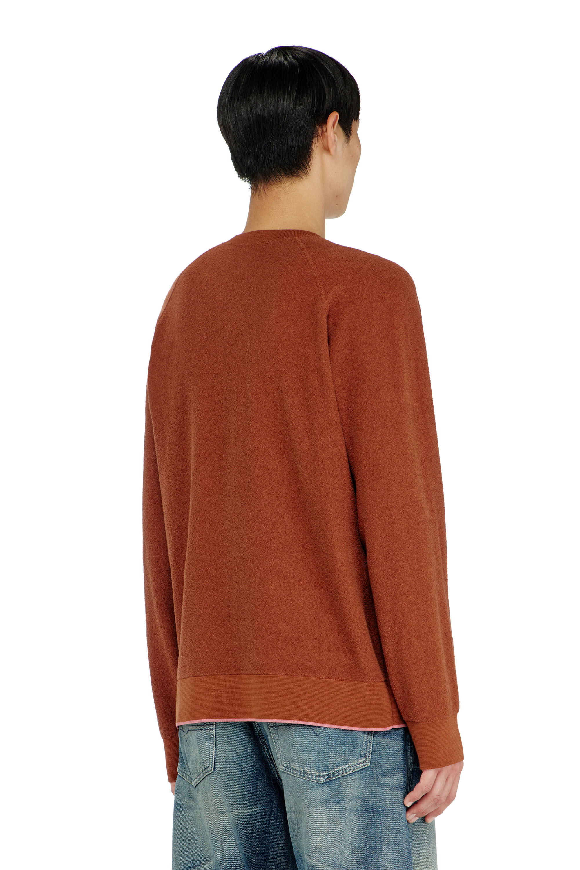 Diesel - K-RALFS, Maglione boucl&eacute; con ricamo Phoenix Uomo in ToBeDefined - 4