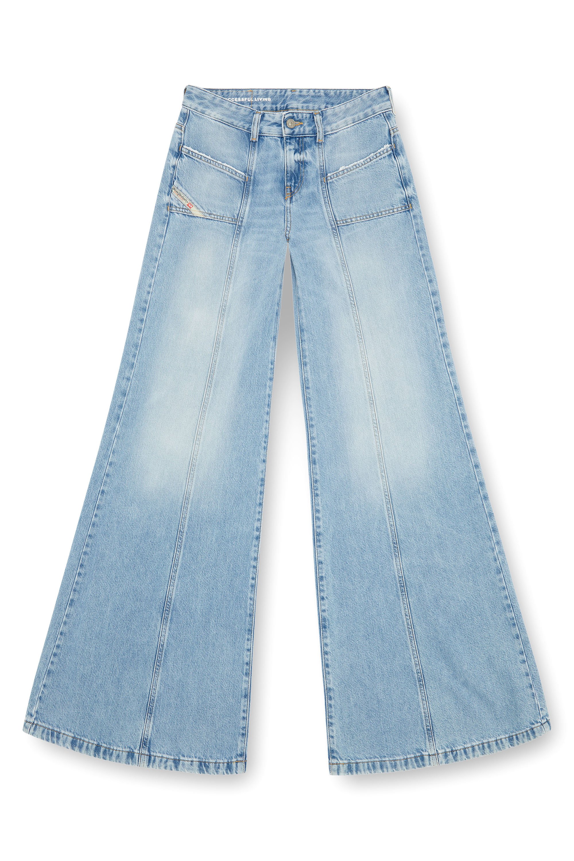 Diesel - Donna Bootcut and Flare Jeans D-Akii 09J88, Blu Chiaro - Image 5
