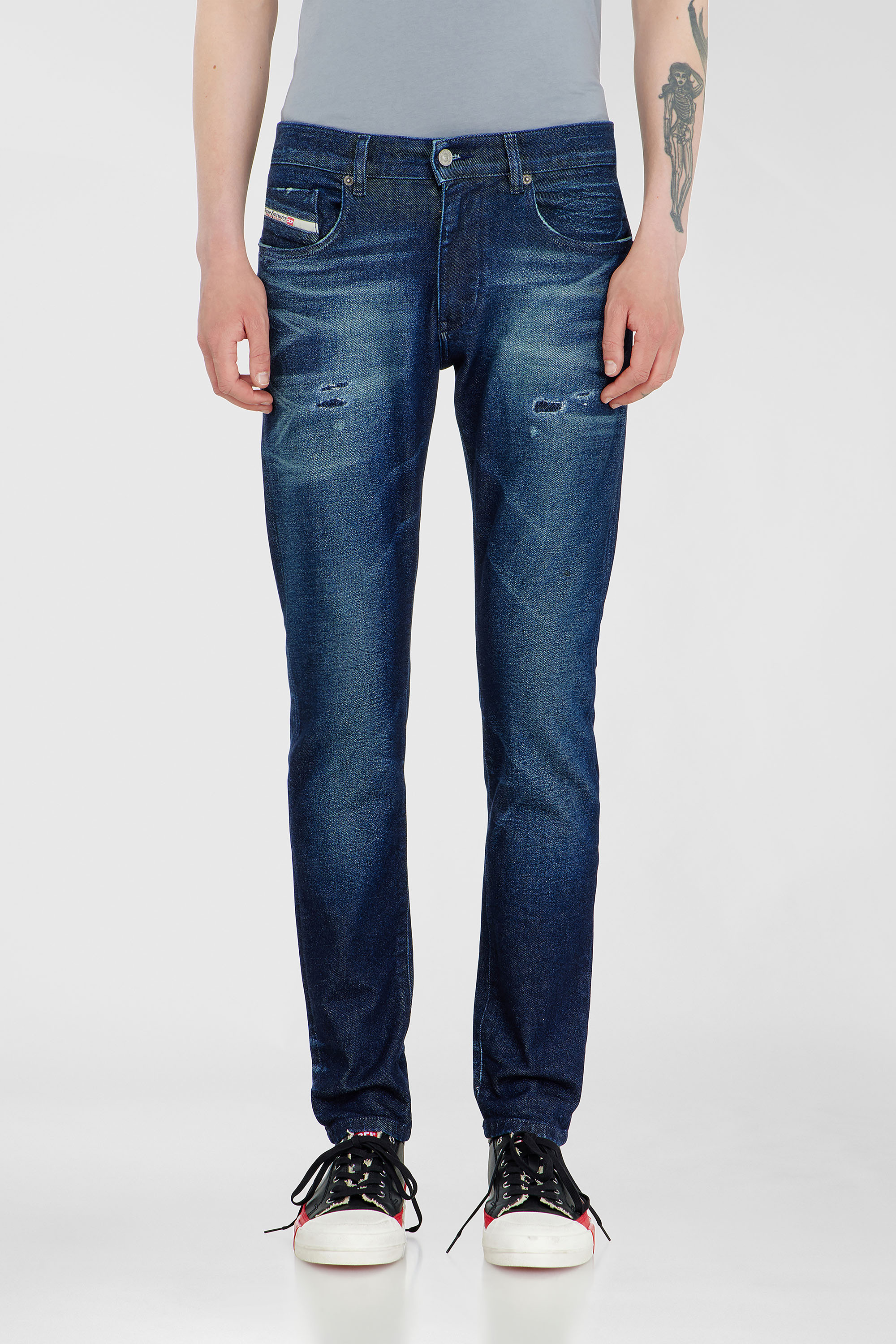 Diesel - Slim Jeans 2019 D-Strukt 0KBBU Uomo, Blu Scuro - Image 1