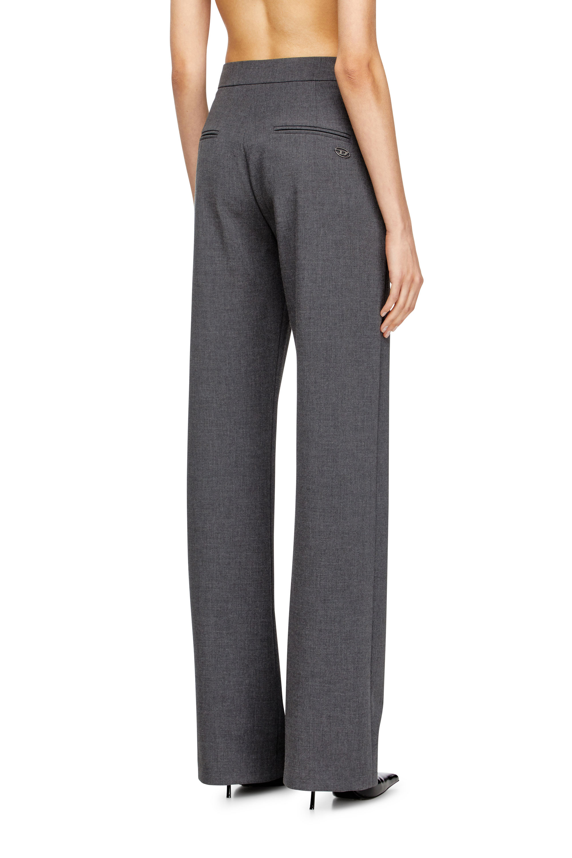 Diesel - P-ROMISE-S1, Pantaloni sartoriali a vita alta Donna in ToBeDefined - 3