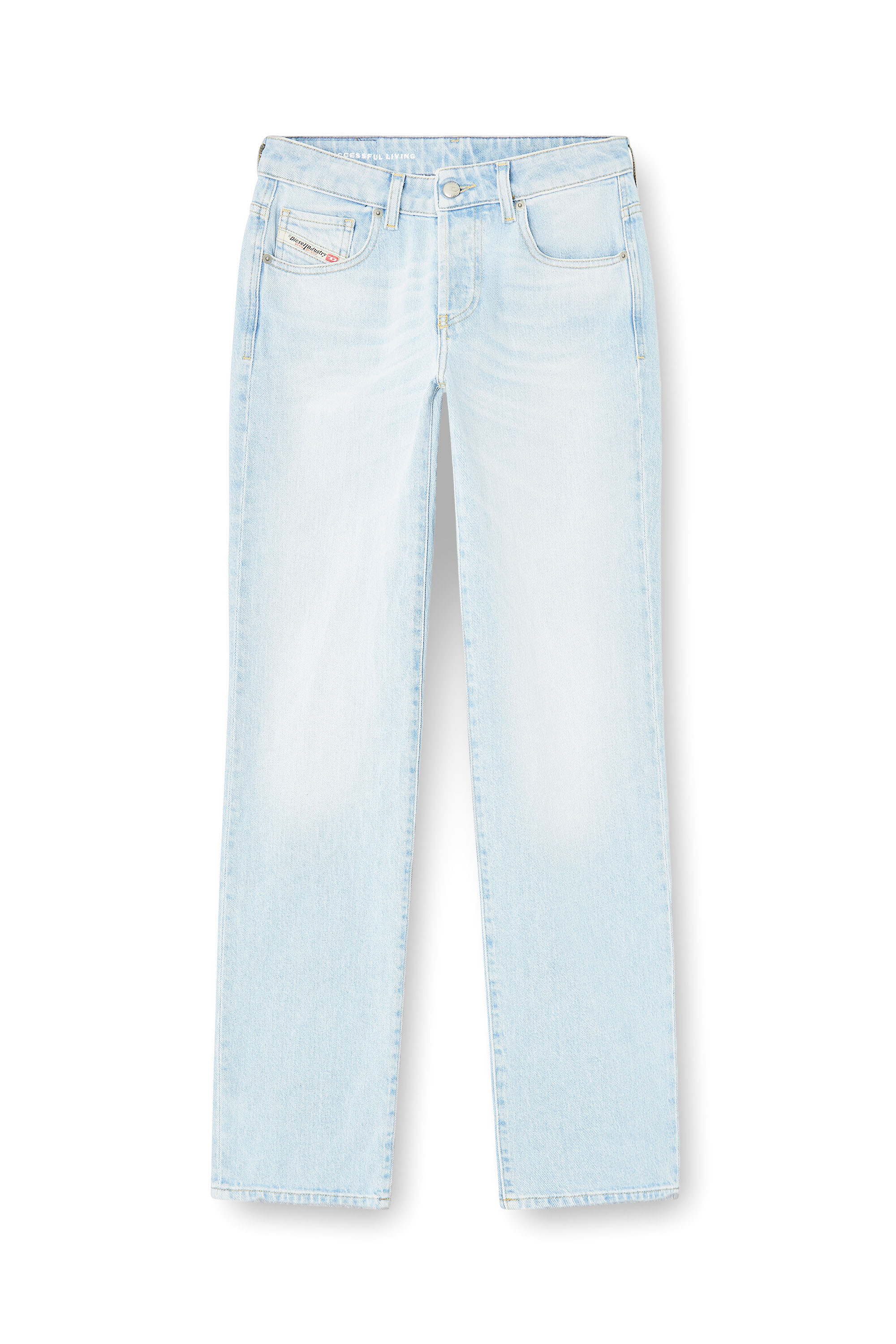 Diesel - Regular Jeans 1989 D-Mine 09M11 Donna, Blu Chiaro - Image 3
