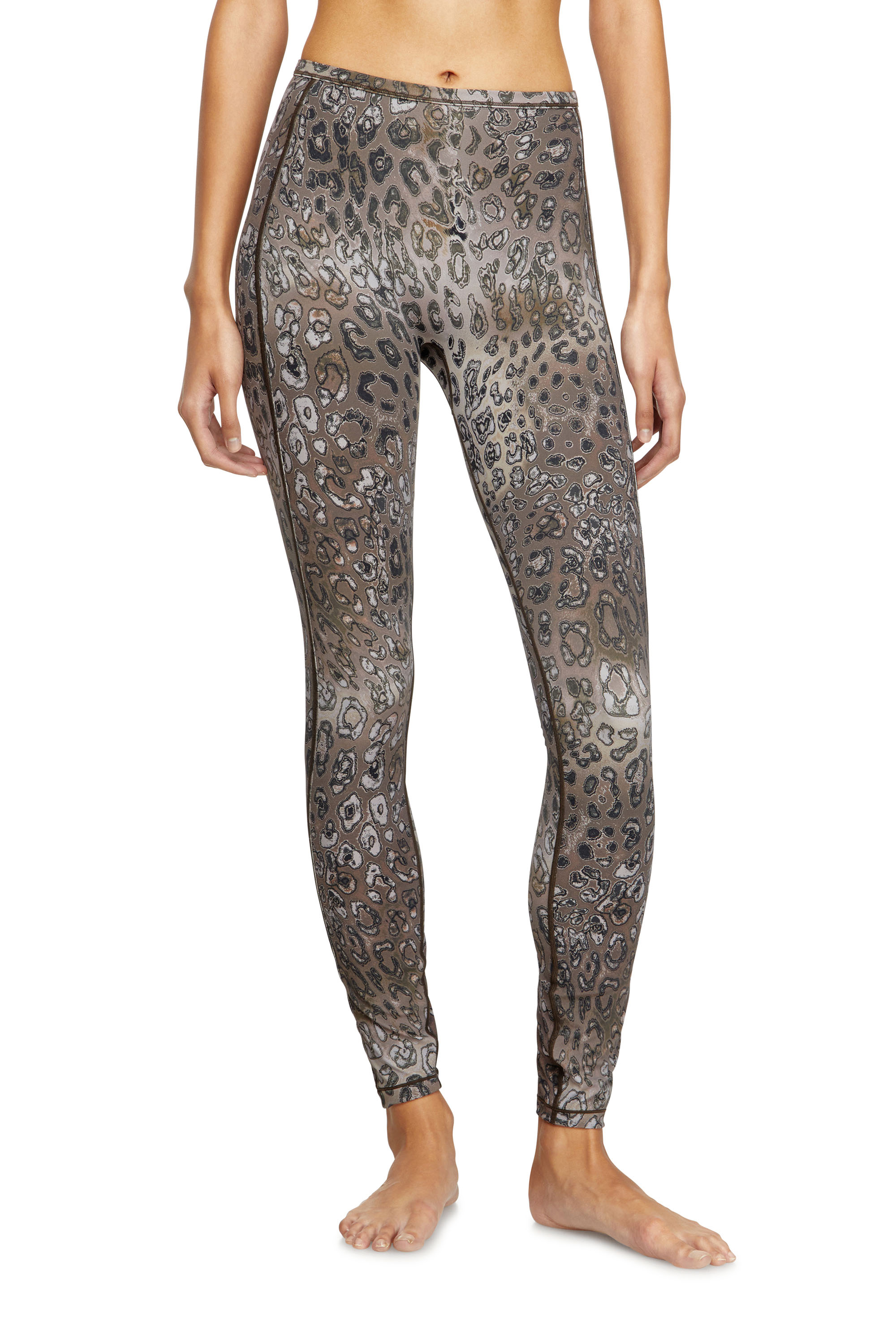 Diesel - MEREDITH-UTLT, Leggings in nylon a stampa leopardata Donna in ToBeDefined - 2
