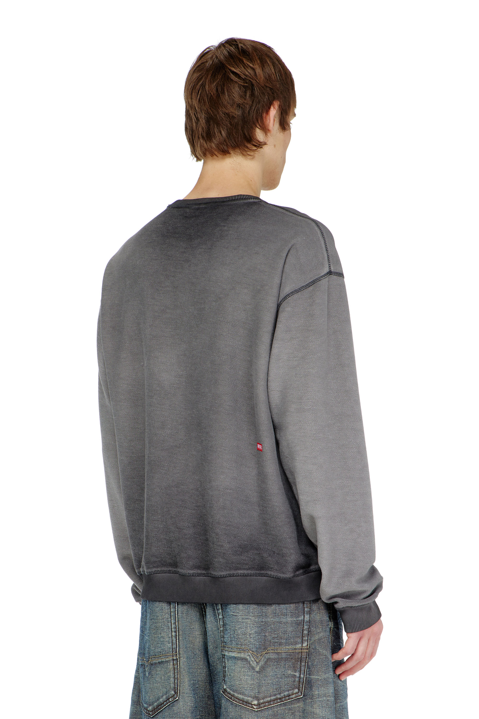 Diesel - S-ARON-RAW, Felpa con stampa d&eacute;vor&eacute; Uomo in ToBeDefined - 4