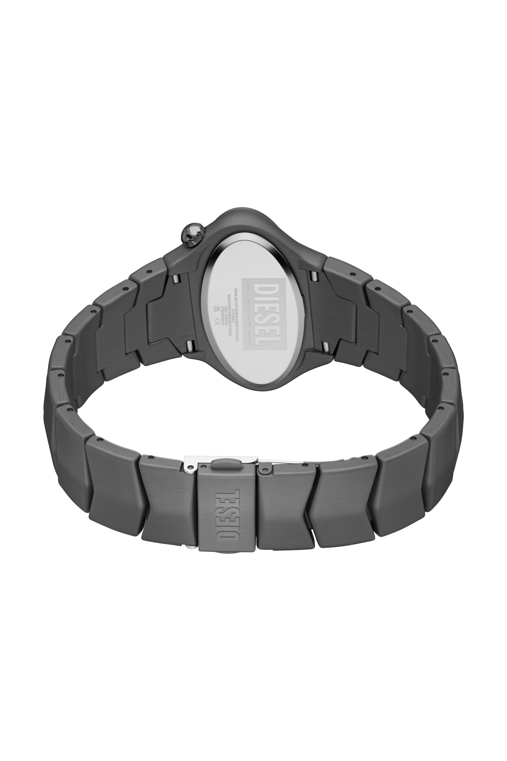Diesel - DZ2241 WATCH, Orologio D-Rush in acciaio gunmetal Uomo in Grigio - 5