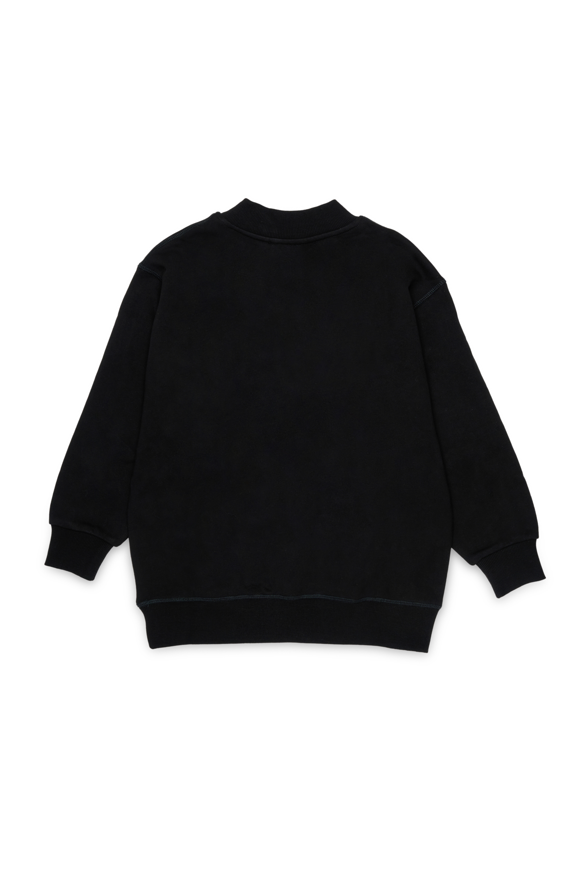 Diesel - SDOLSY, Felpa in cotone con logo frontale Donna in Nero - 2