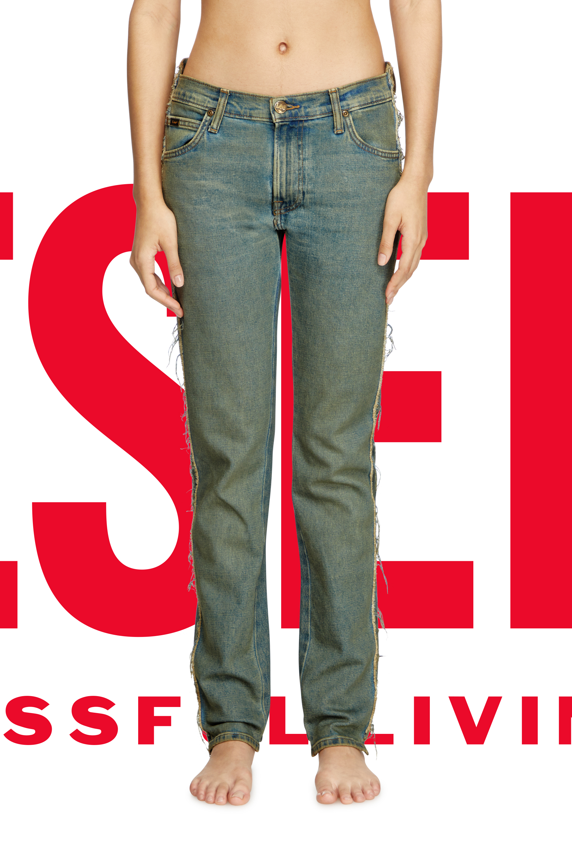 Diesel - Regular Jeans Dieseloves 04 09M98 Uomo, Blu Scuro - Image 7