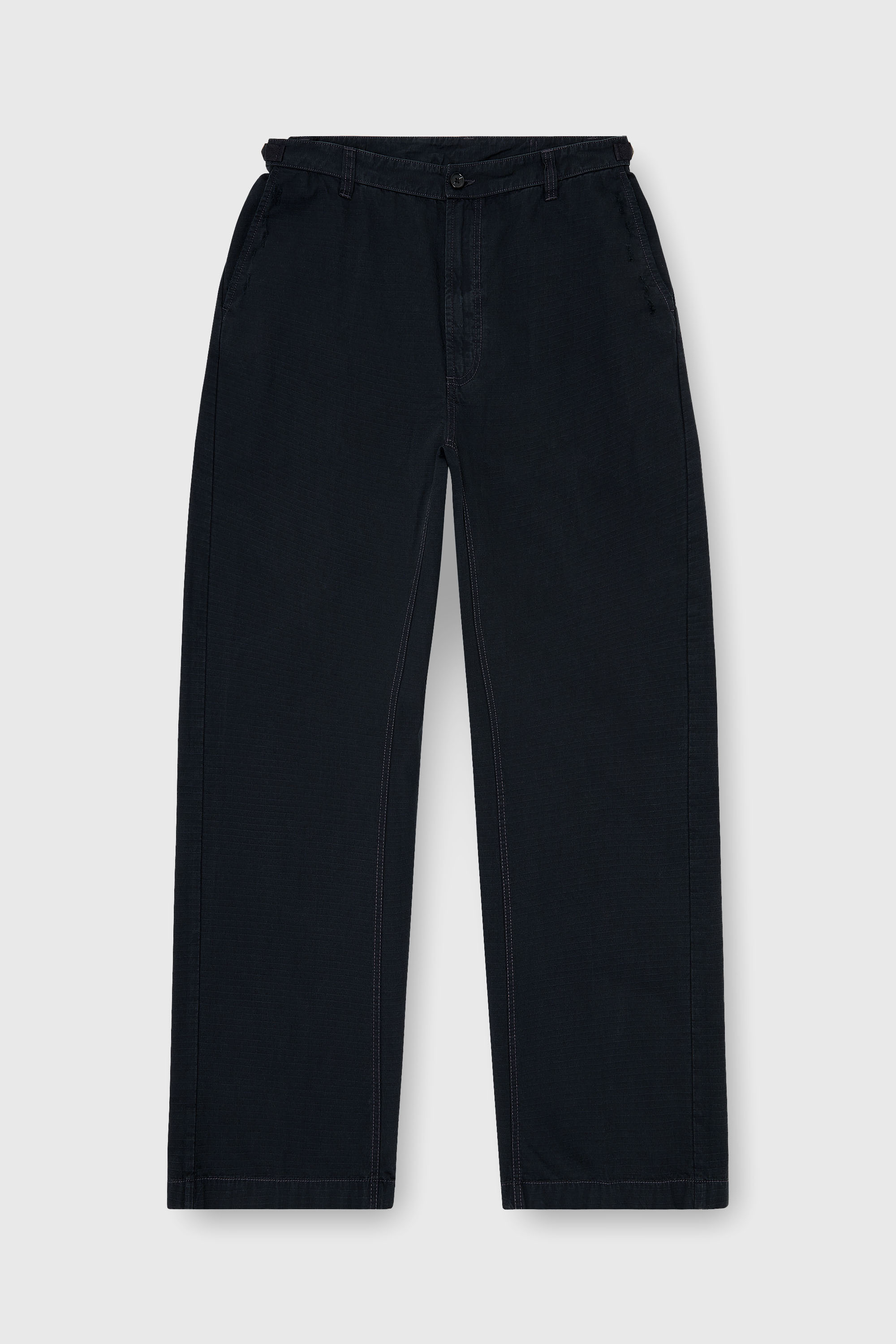 Diesel - P-BALL, Pantaloni in ripstop di cotone con fibbie laterali Uomo in Nero - 2